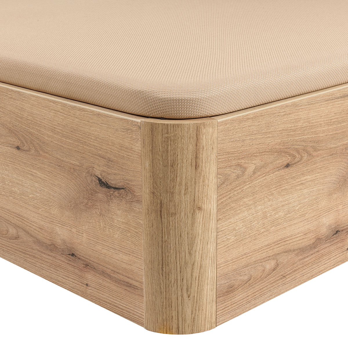 Canapé abatible de madera 3D Preferent Pikolin - Roble Cama 80 x 200 cm Roble-3