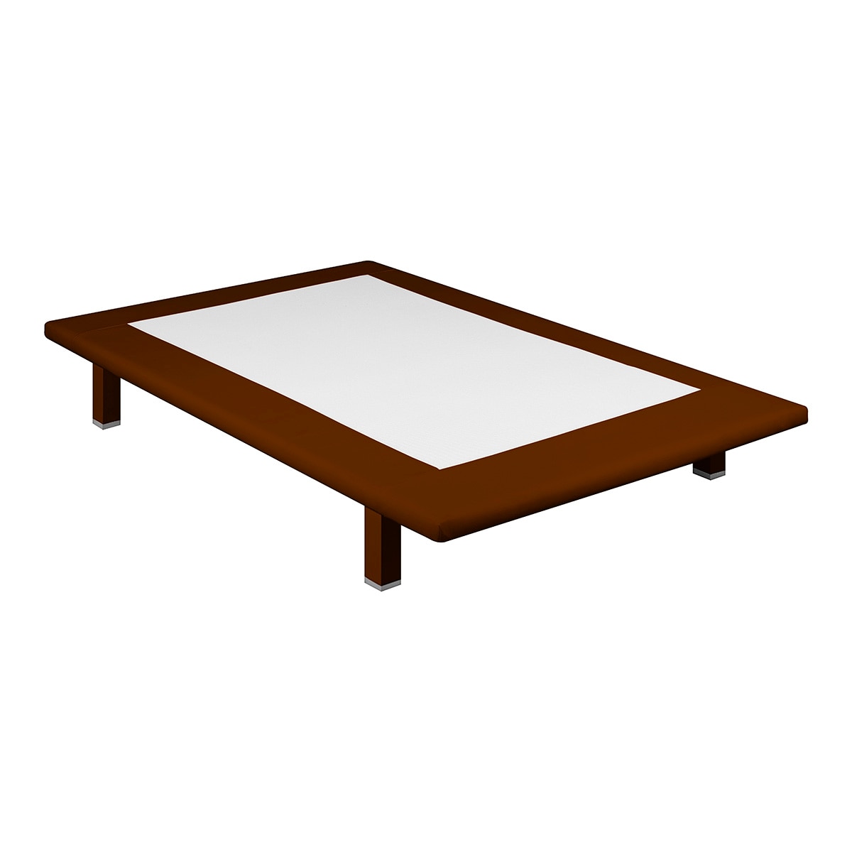 Base tapizada Divanlín Polipiel + tejido 3D transpirable Pikolin - Wengué Cama 135 x 200 cm Wengué-1