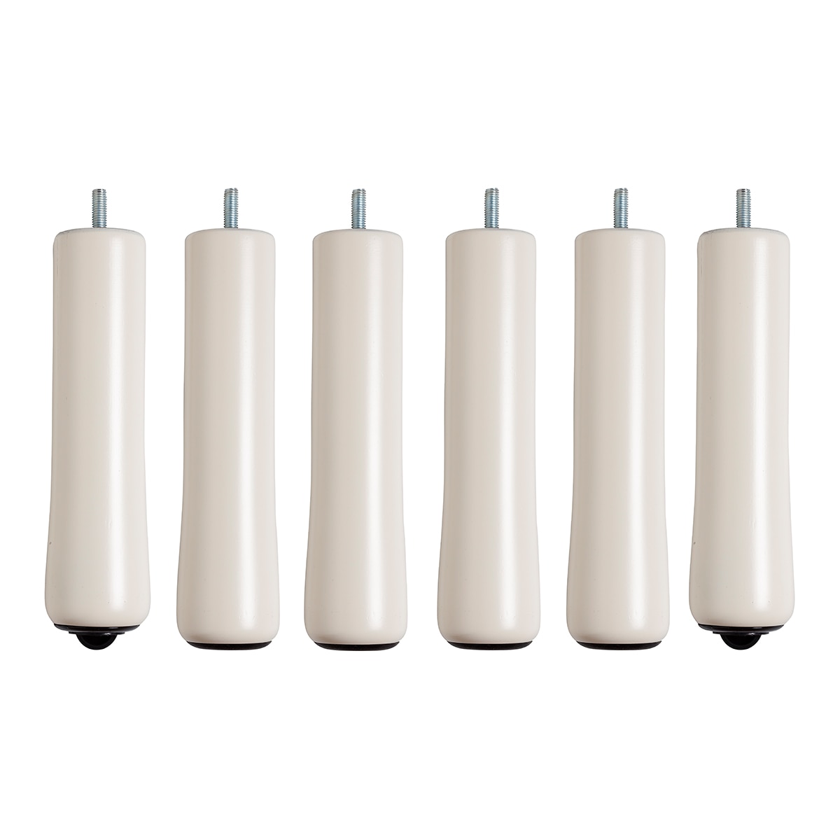 Juego de 6 patas de madera Aspol - Beige Beige-1