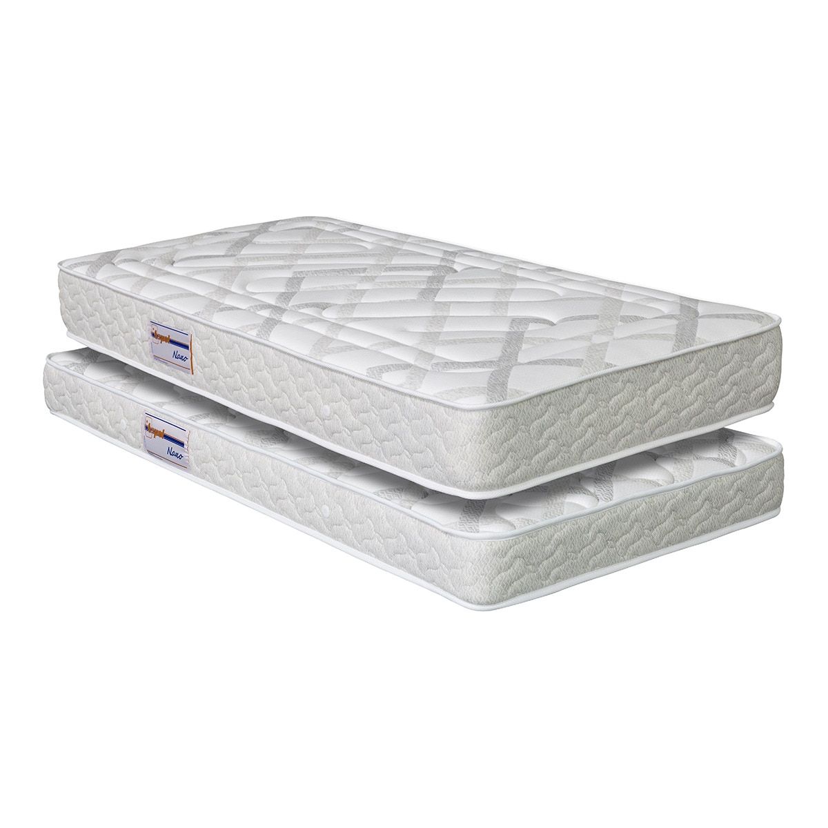 Aspol - Pack 2 colchones infantil-juvenil de muelles 24 + 14 cm. Nano Aspol.