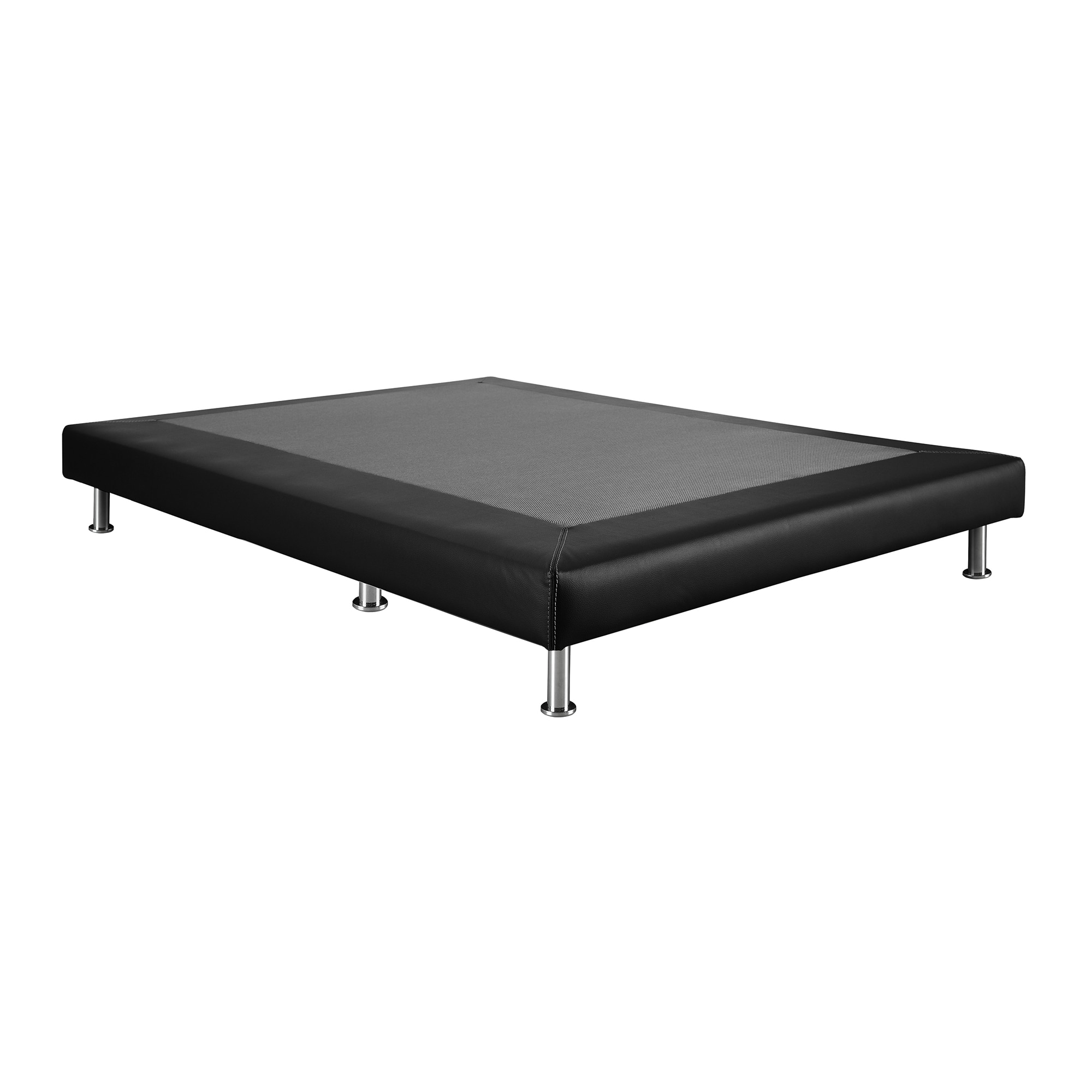 Base tapizada fija Afrodita Relax - Negro Cama 90 x 190 cm Negro-1
