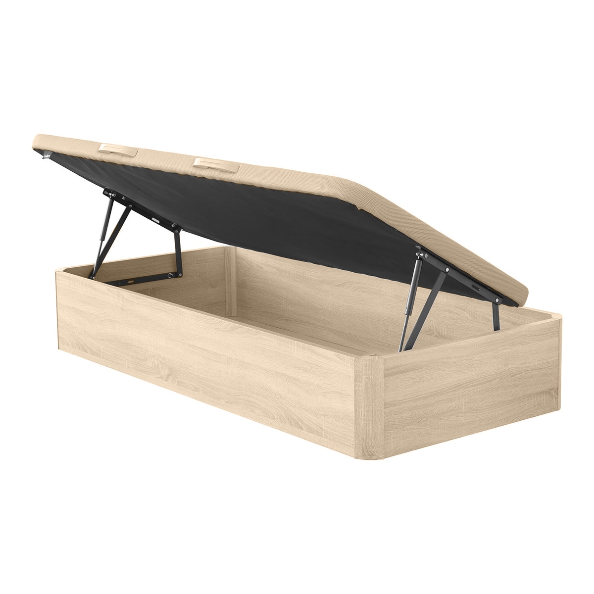 Canapé abatible lateral de madera Planet 35 Relax - Natural Cama 90 x 200 cm Natural-1