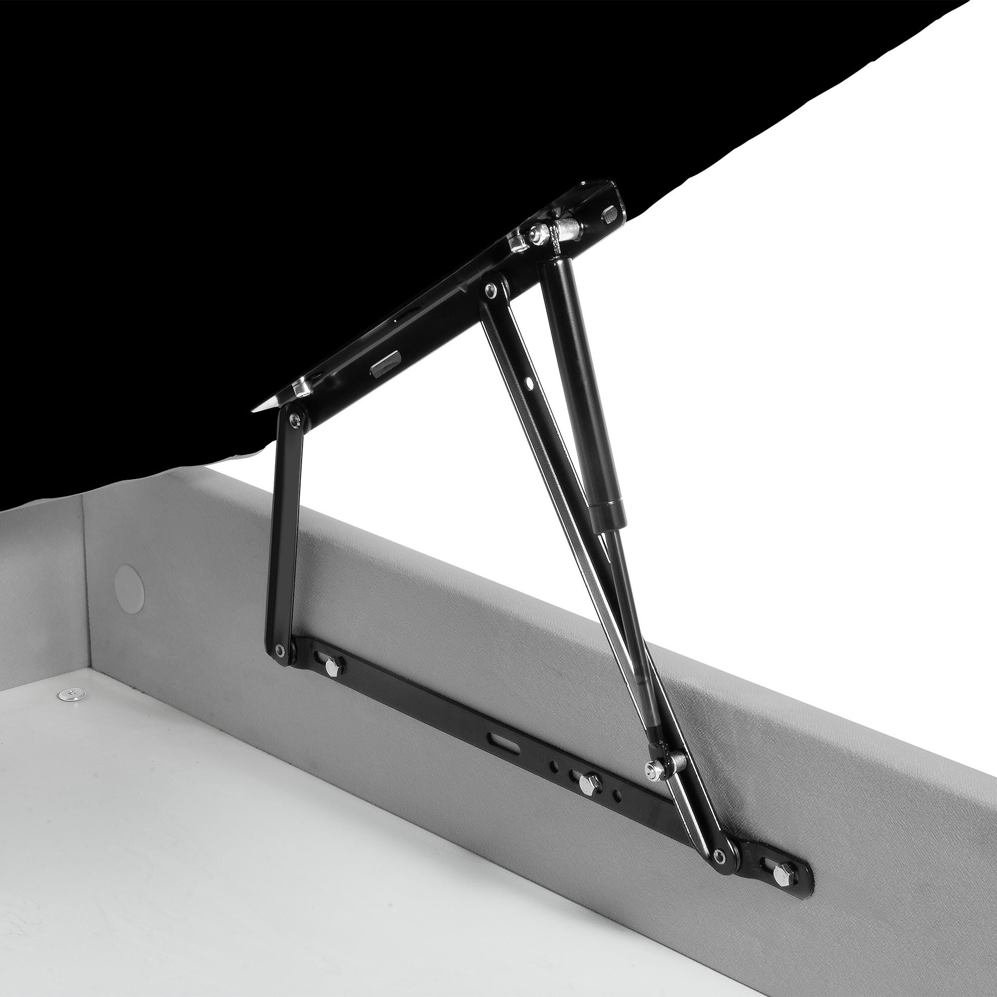 Imagen 3 de Canapé abatible tapizado con patas Turin Magister - Arena Cama 80 x 190 cm Arena