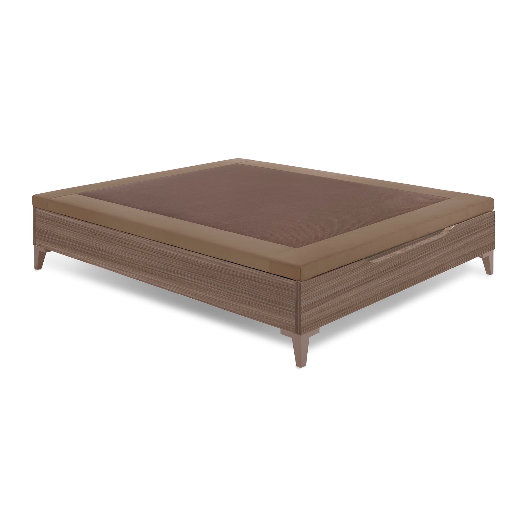 Imagen 2 de Canapé abatible de madera con patas Verona V2 Magister - Nogal Cama 80 x 190 cm Nogal
