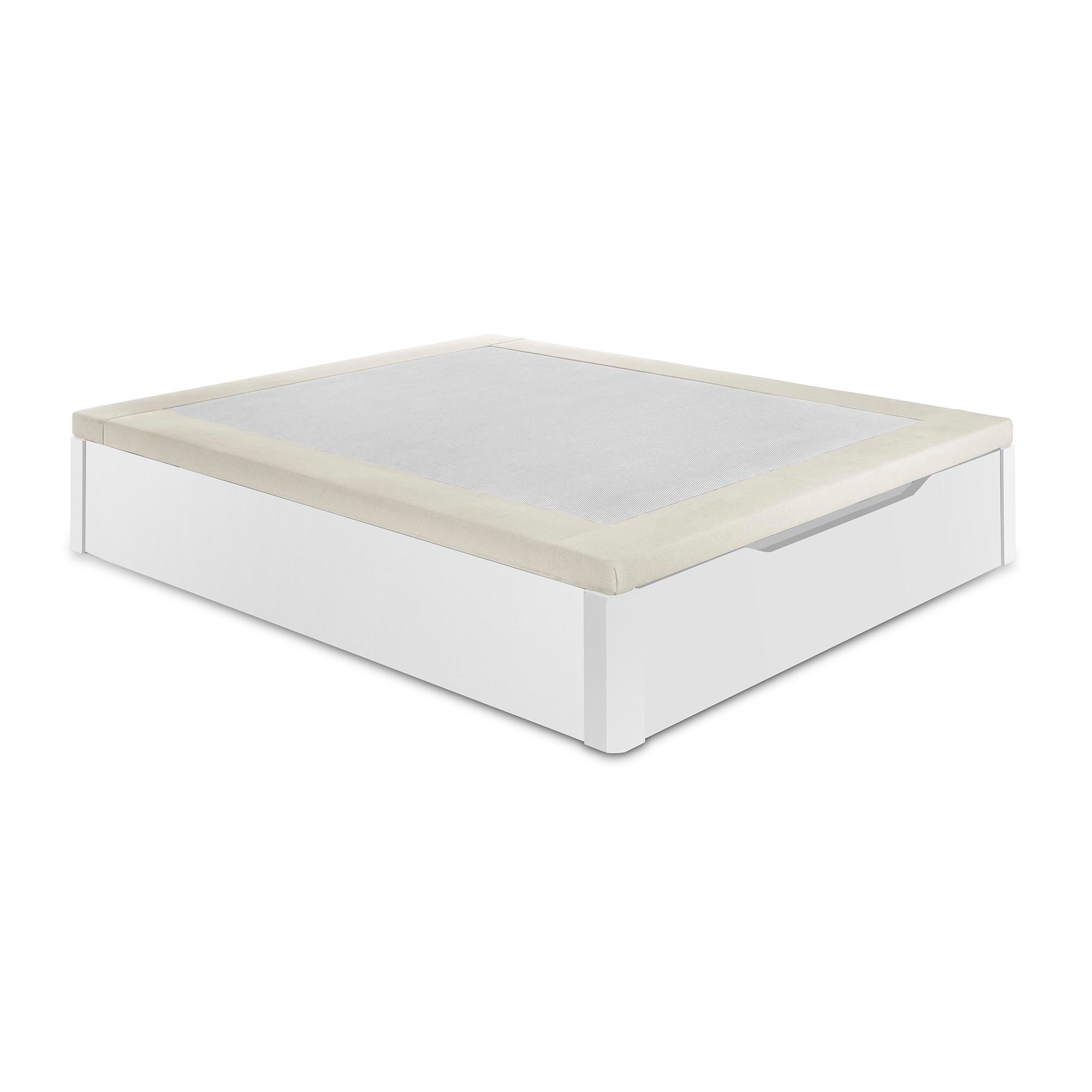 Imagen 2 de Canapé abatible de madera Paris V2 Magister - Blanco Cama 80 x 190 cm Blanco