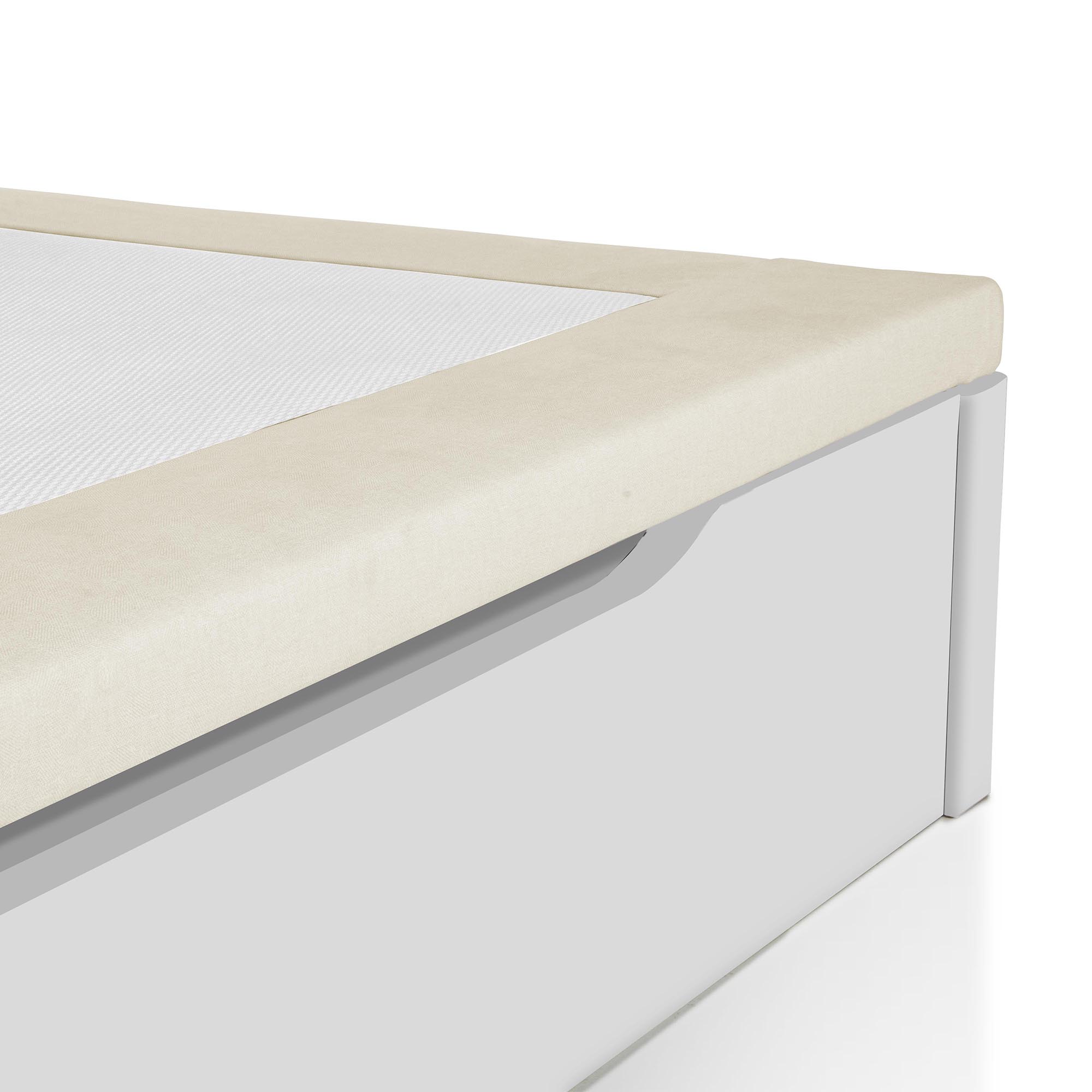 Imagen 3 de Canapé abatible de madera Paris V2 Magister - Blanco Cama 80 x 190 cm Blanco