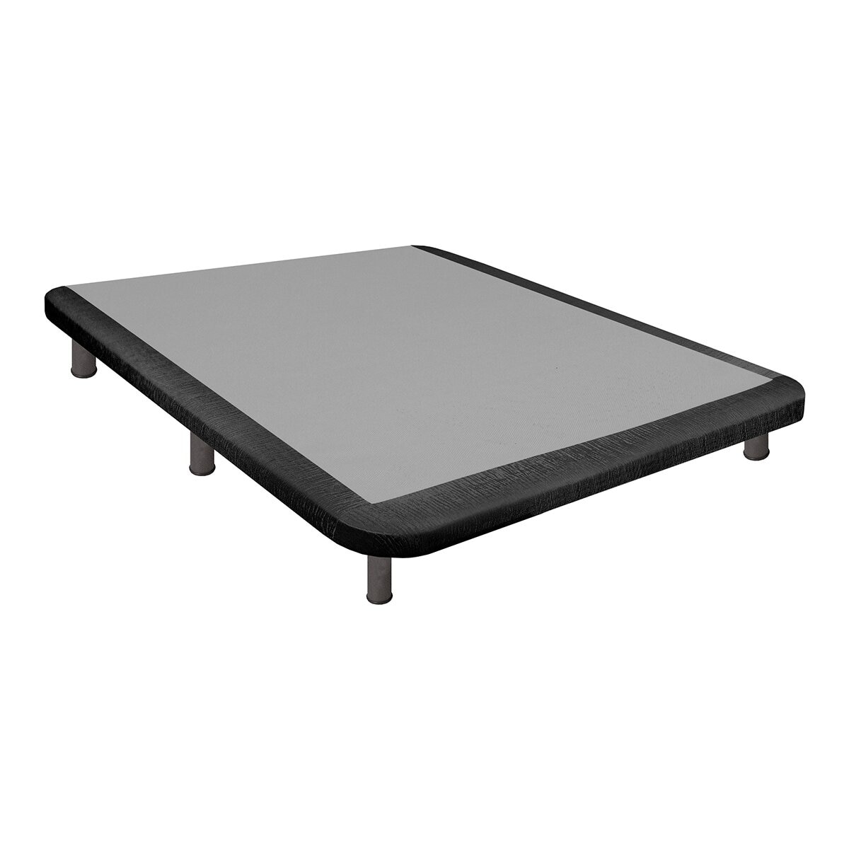 Imagen 1 de Base tapizada en polipiel Praga 20 Magister - Negro Cama 80 x 190 cm Negro
