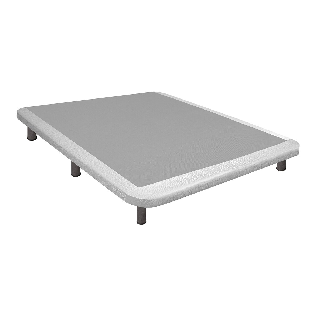 Imagen 1 de Base tapizada en polipiel Praga 20 Magister - Plata Cama 80 x 190 cm Plata