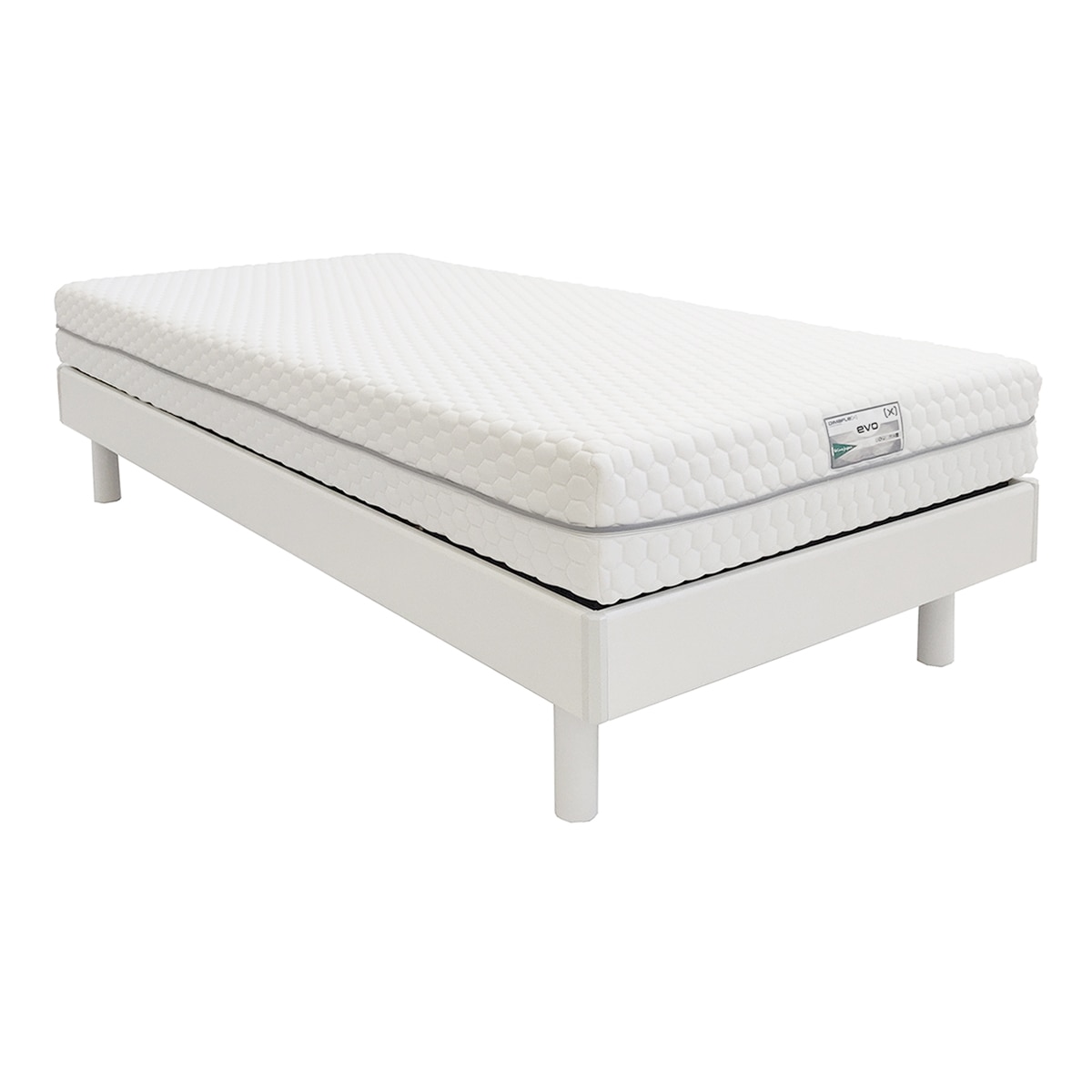 Dimaflex - Conjunto colchón de viscoelástica y somier de madera EVO FIJO 2 Dimaflex.