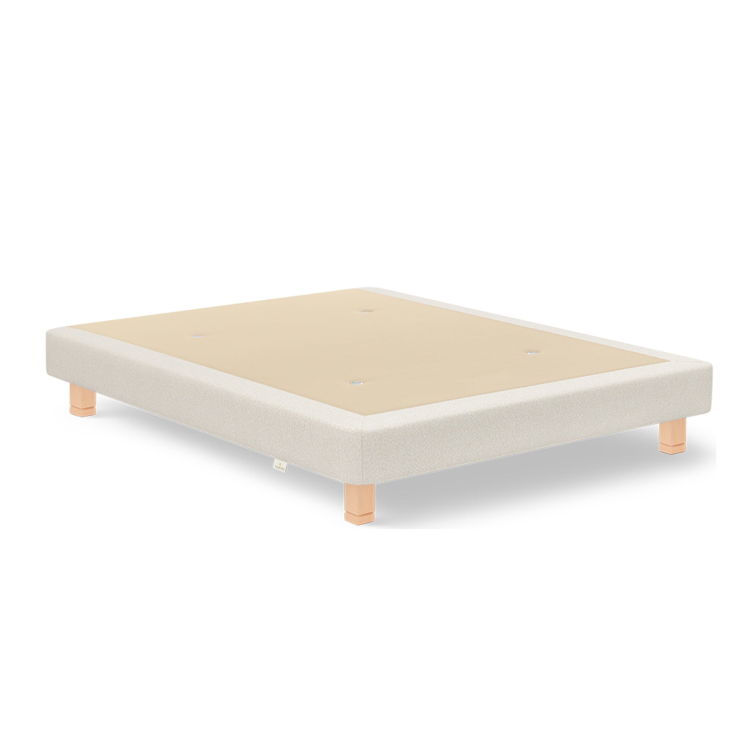 Base tapizada en tela Classic Sonpura - Beige Cama 180 x 200 cm Beige-1