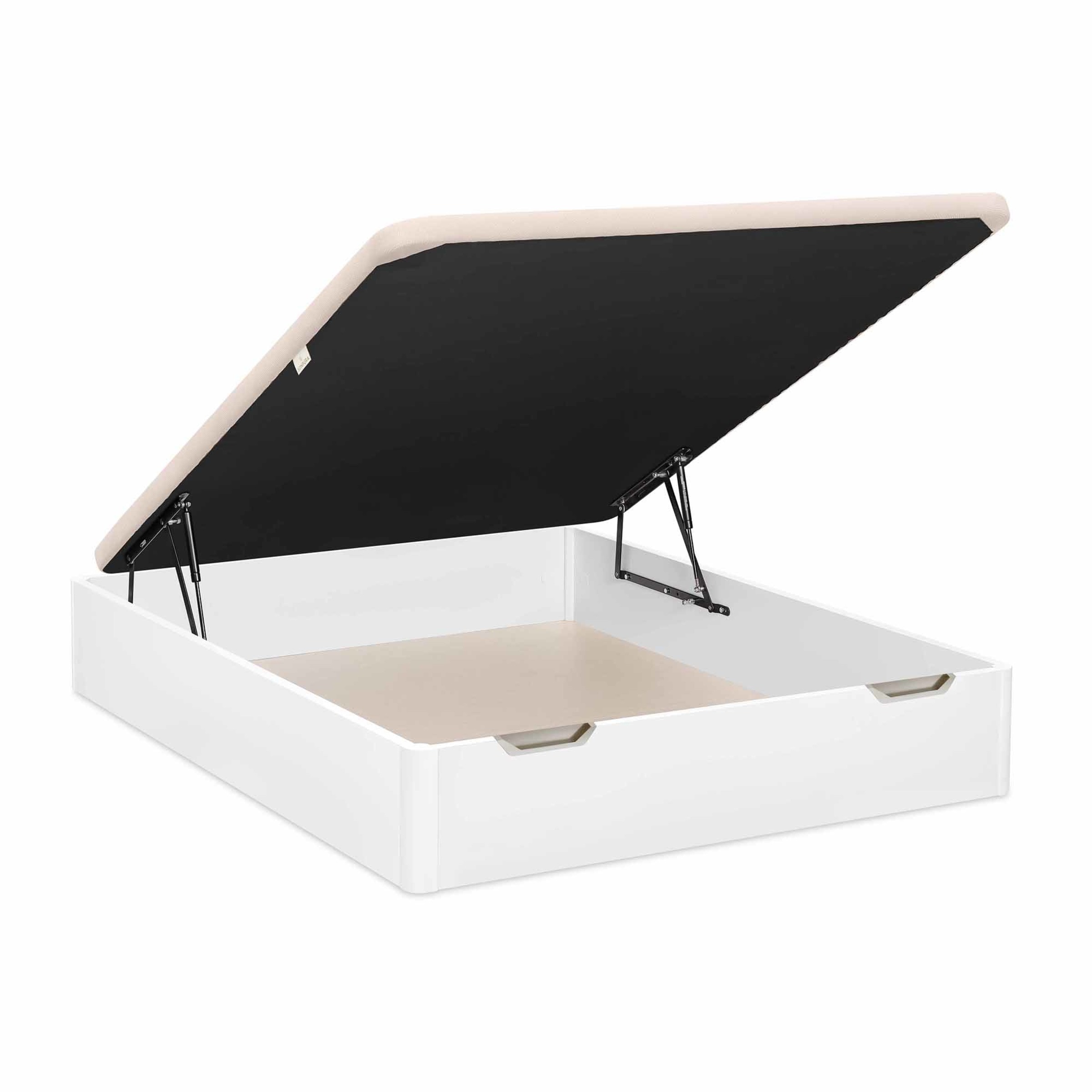 Canapé abatible de madera Stela 3D Sonpura - Blanco Cama 80 x 190 cm Blanco-1