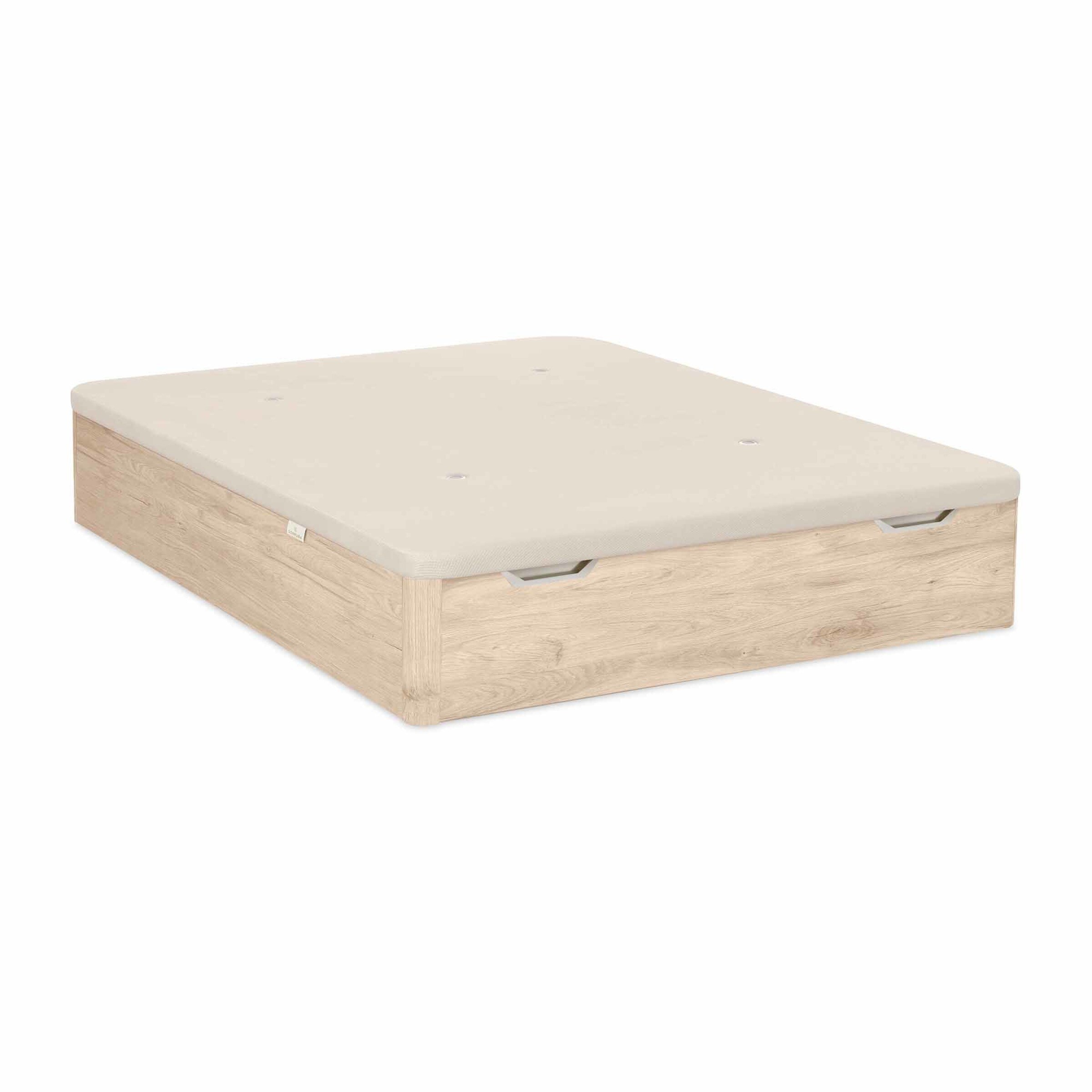 Canapé abatible de madera Stela 3D Sonpura - Natural Cama 90 x 190 cm Natural-2