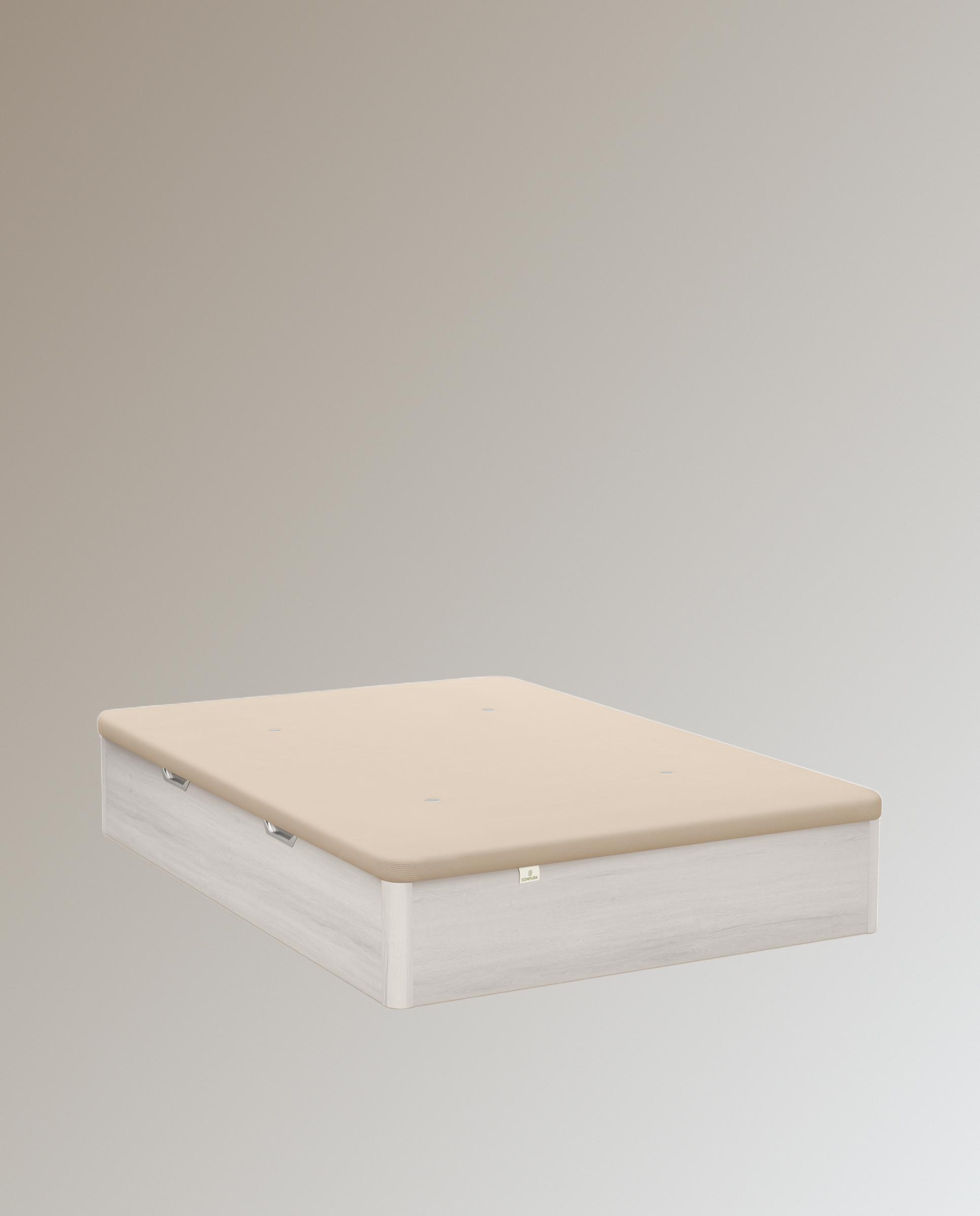 Canapé abatible de madera con apertura lateral Stela 3D Lateral Sonpura - Nórdico Cama 80 x 190 cm Nórdico-2
