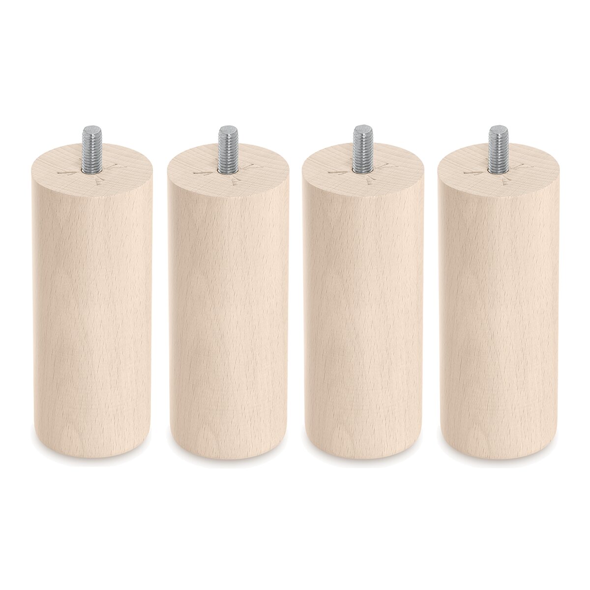 Imagen 0 de Juego de 4 patas de madera Cilind Vanguard Sonpura Abedul