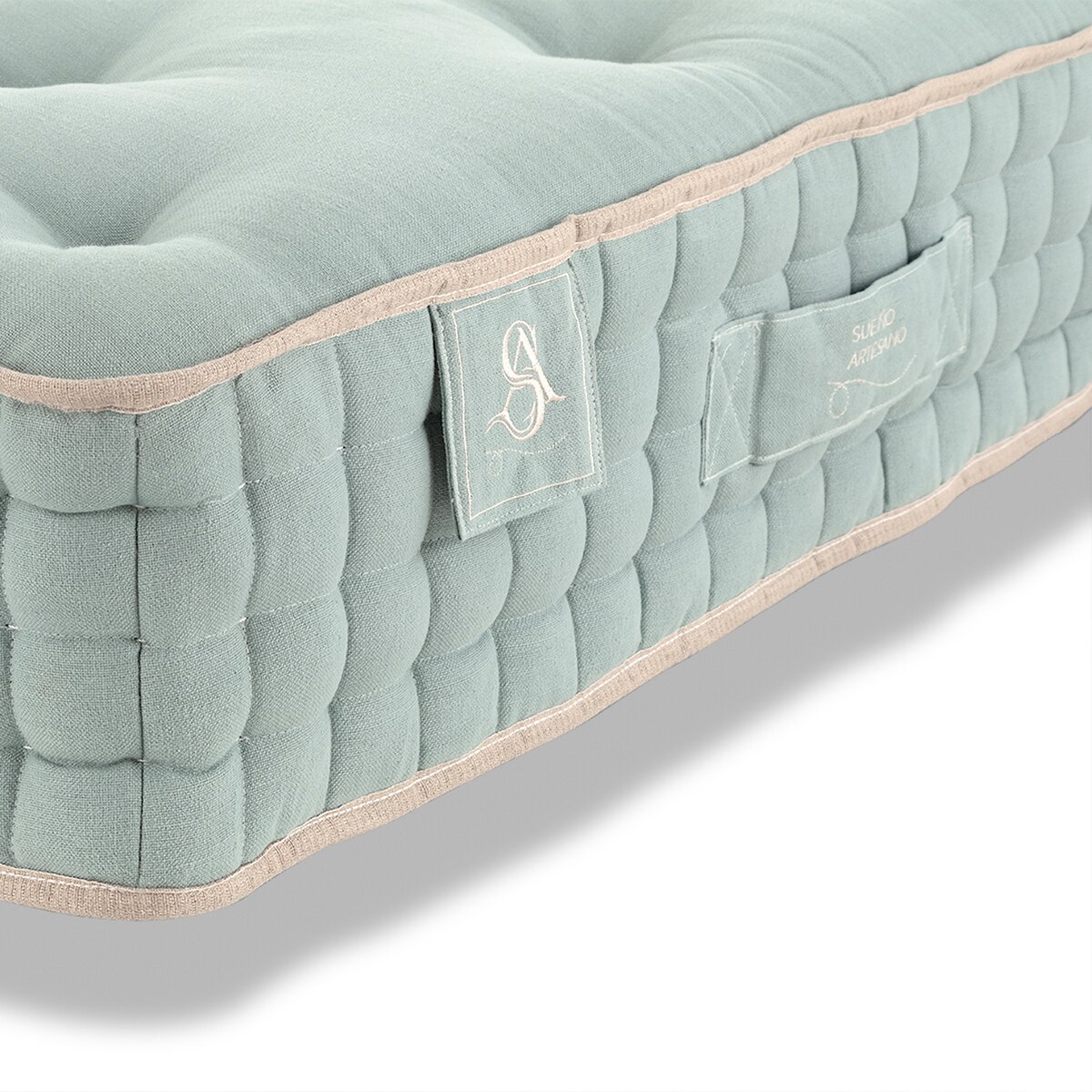 Colchão de Molas Ensacadas + Látex Talalay Firmeza Suave Formentera C Turquesa-2