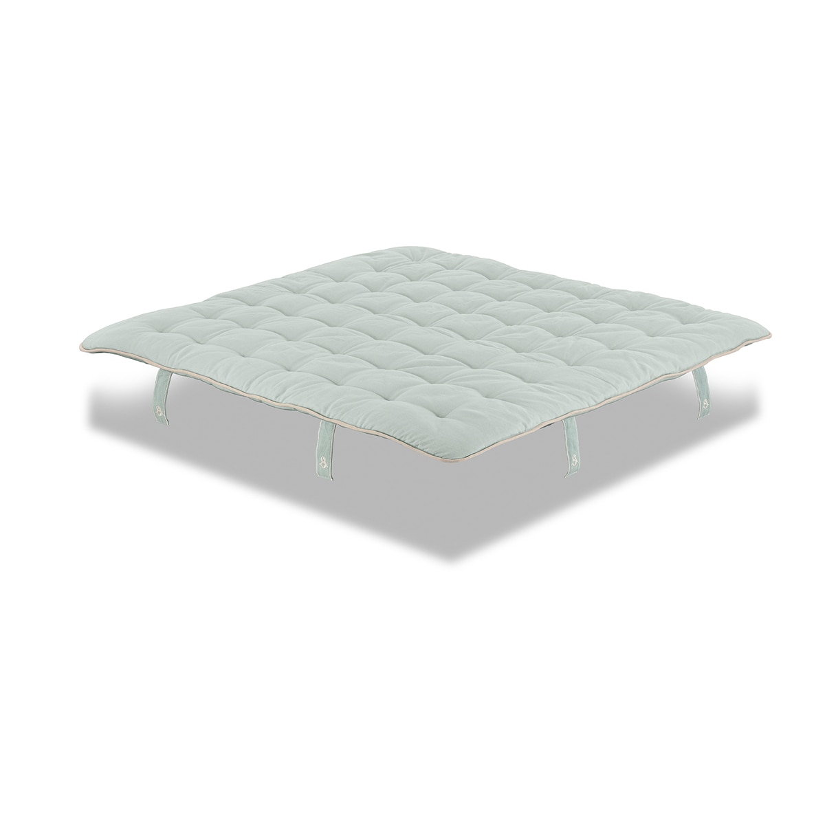 Imagen 1 de Topper de fibras naturales Formentera T Sueño Artesano - Turquesa Cama 80 x 190 cm Turquesa