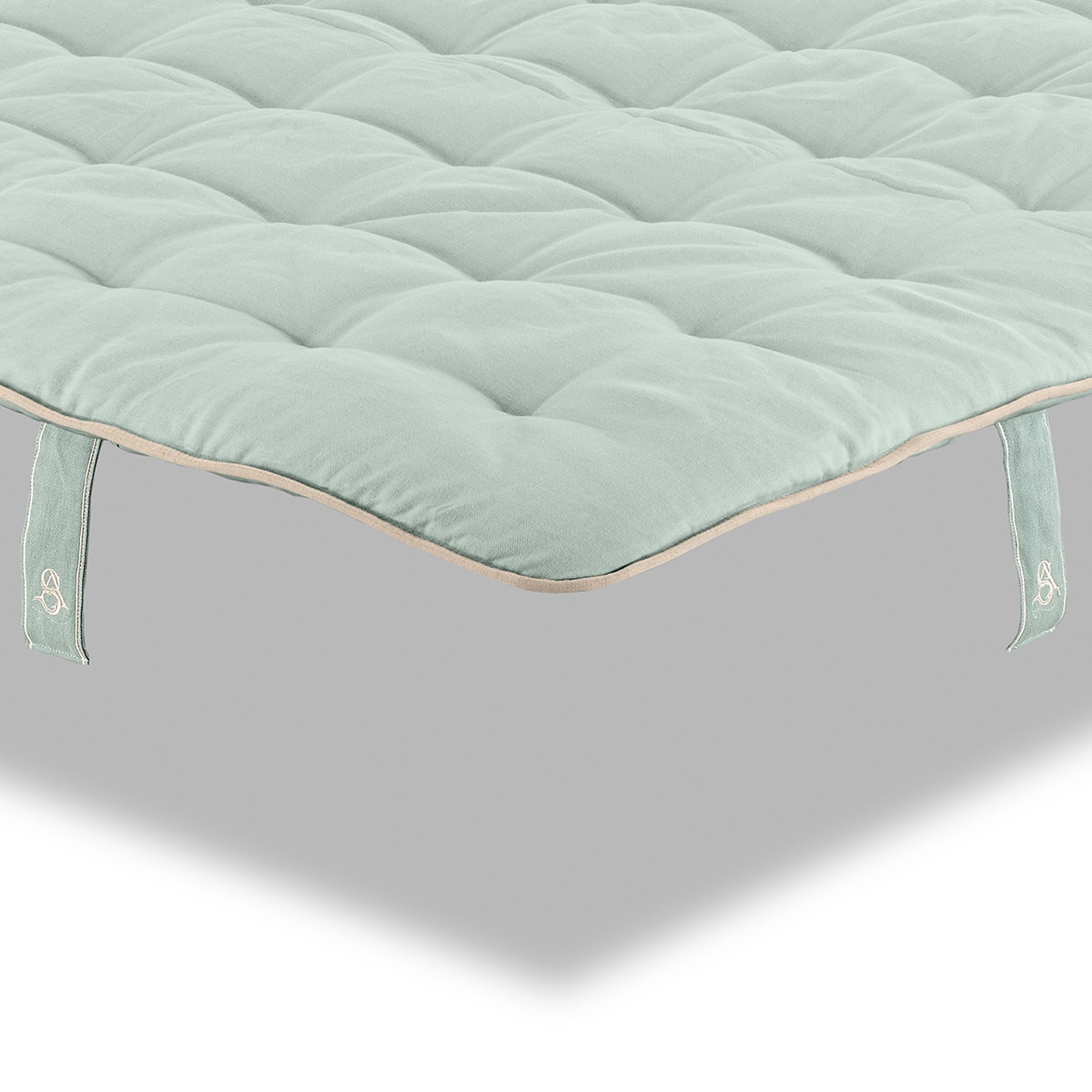Imagen 2 de Topper de fibras naturales Formentera T Sueño Artesano - Turquesa Cama 80 x 190 cm Turquesa