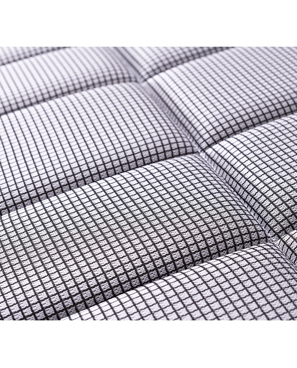 Colchón HR + viscoelástica firmeza media Aire Summum Lattoflex - Gris Cama 80 x 190 cm Gris-3