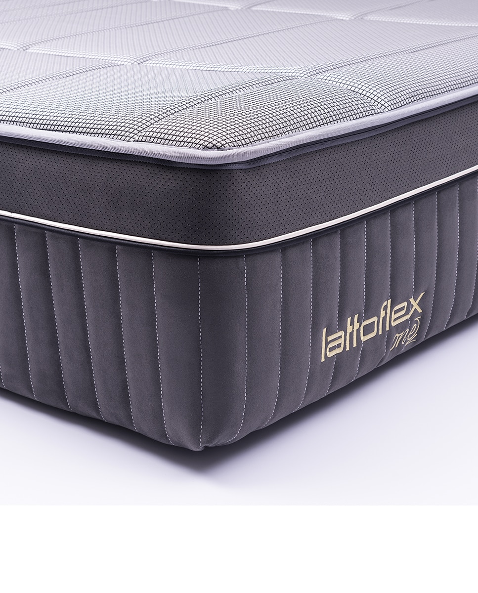 Colchón HR + viscoelástica firmeza media Aire Summum Lattoflex - Gris Cama 80 x 190 cm Gris-5