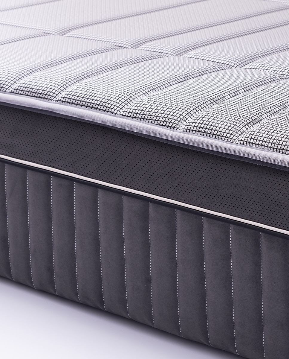 Colchón HR + viscoelástica firmeza media Aire Summum Lattoflex - Gris Cama 80 x 190 cm Gris-6