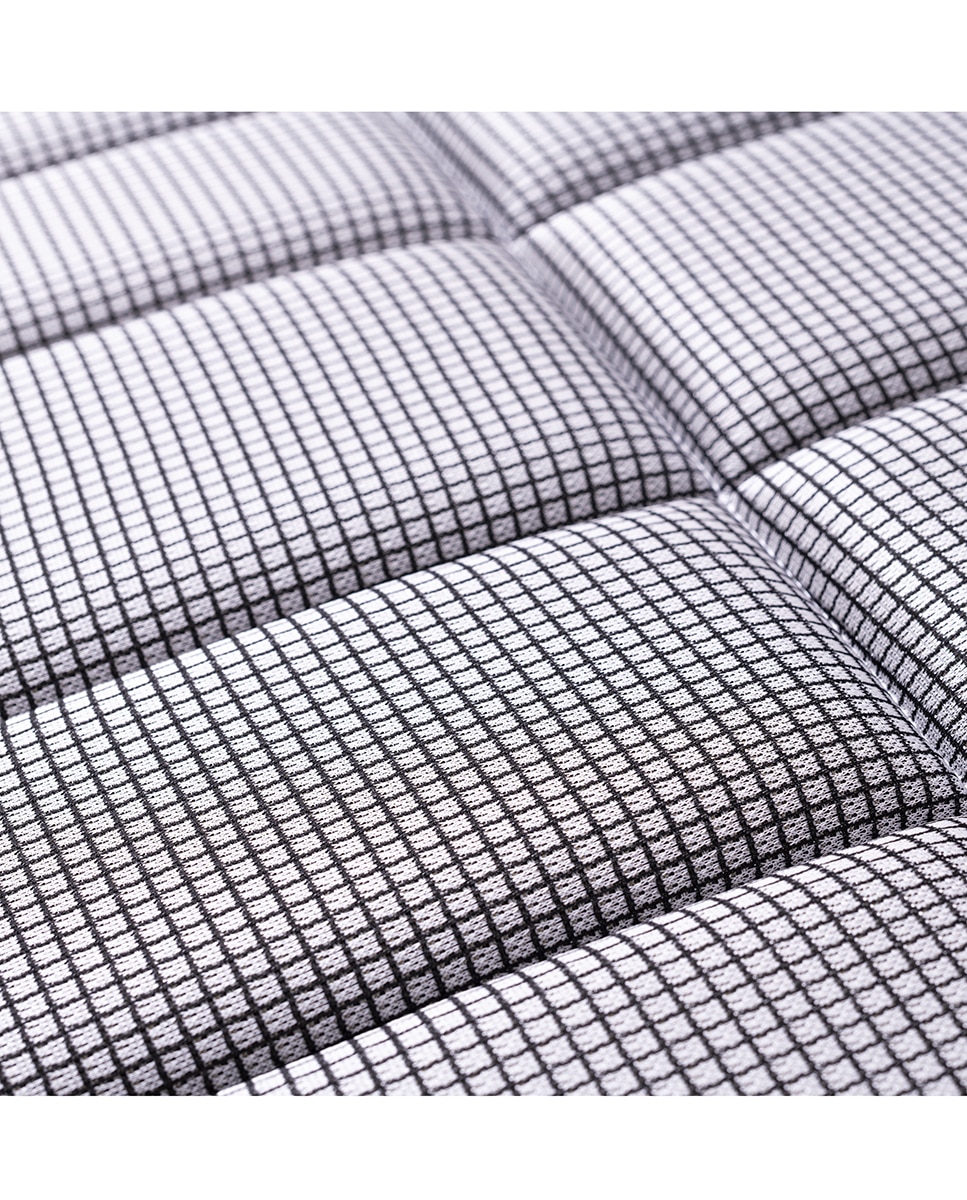 Colchón HR + viscoelástica firmeza alta Aire Summum Lattoflex - Gris Cama 80 x 190 cm Gris-3