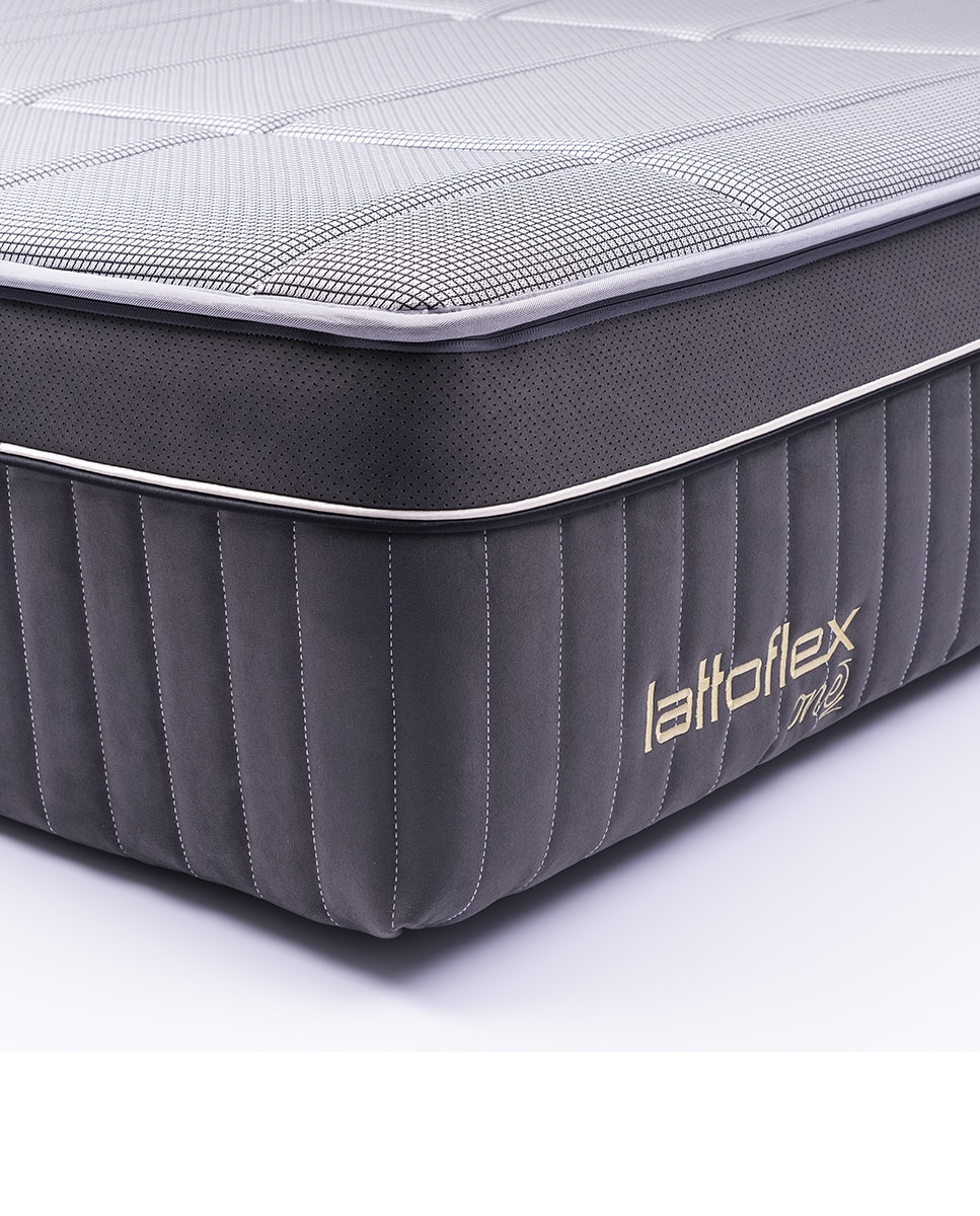 Colchón HR + viscoelástica firmeza alta Aire Summum Lattoflex - Gris Cama 80 x 190 cm Gris-5