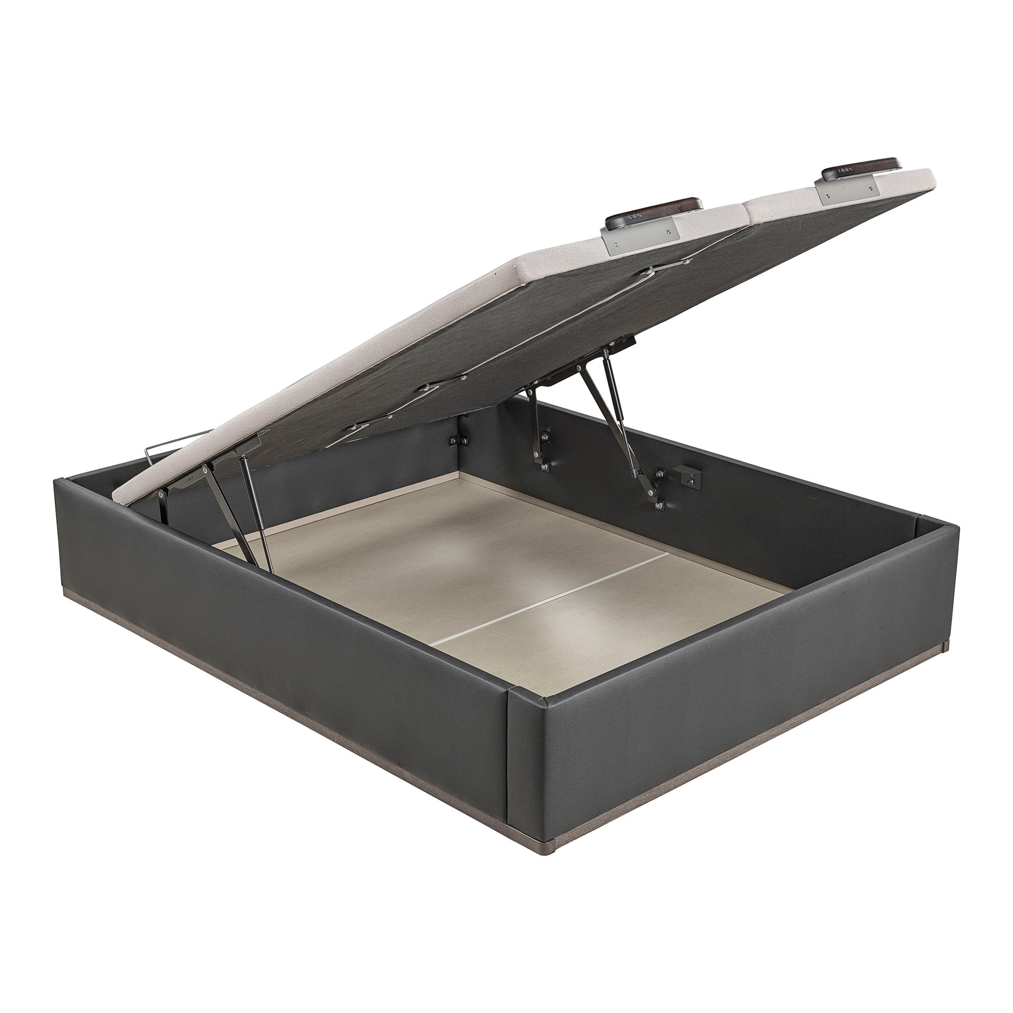Lattoflex - Canapé abatible en polipiel con 2 tapas Box Dekor MDF Lattoflex.