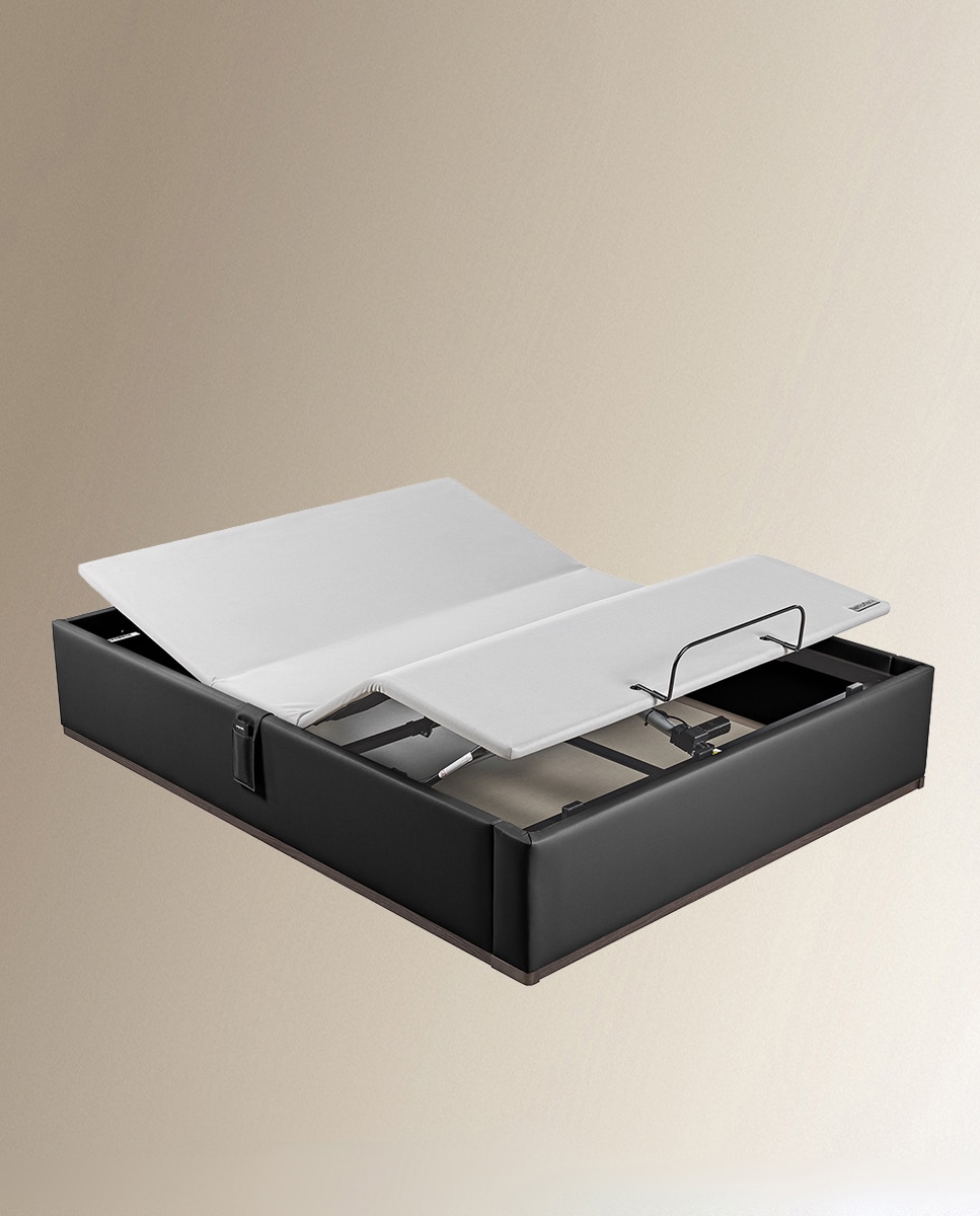 Lattoflex - Canapé abatible articulado tapizado en polipiel Box Dekor Motion Lattoflex.