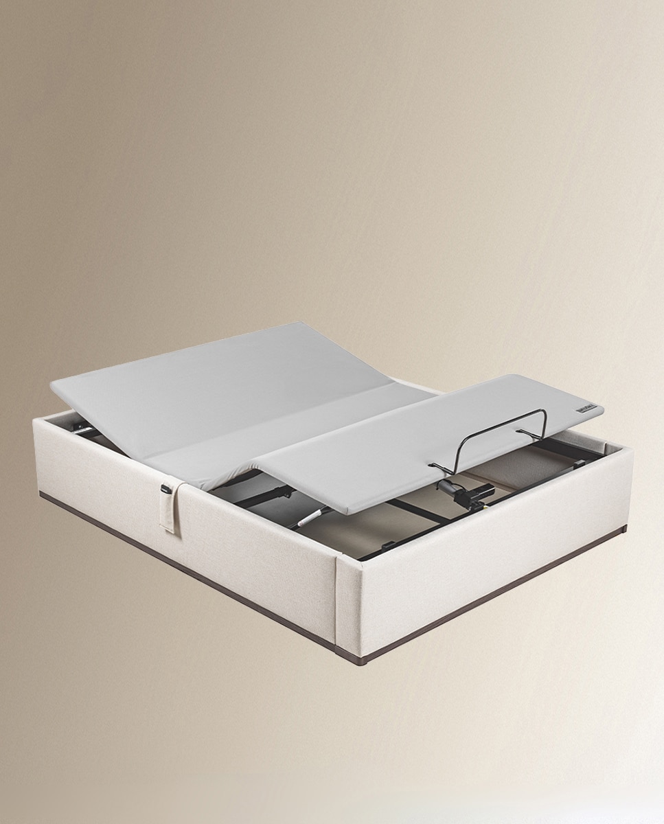 Lattoflex - Canapé abatible articulado tapizado en tela Box Dekor Motion Lattoflex.