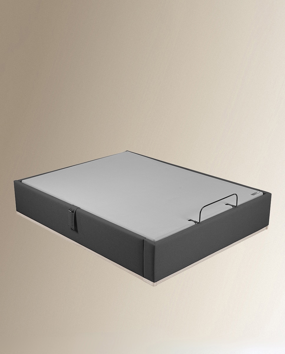 Sommier Rebatível Articulado Estofado em Tecido Box Dekor Motion Antracite Claro-4