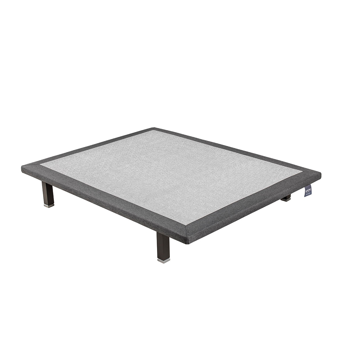 Base tapizada en tela BT 2025 Lattoflex Antracita Cama 80 x 190 cm Antracita-1
