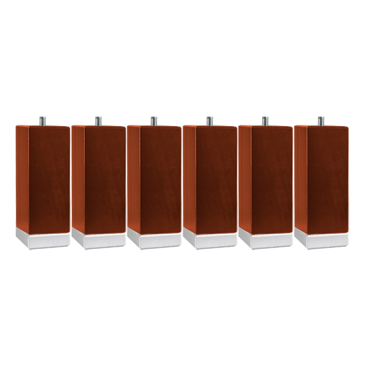 Imagen 0 de Juego de 6 patas de madera para base tapizada Lattoflex Cerezo