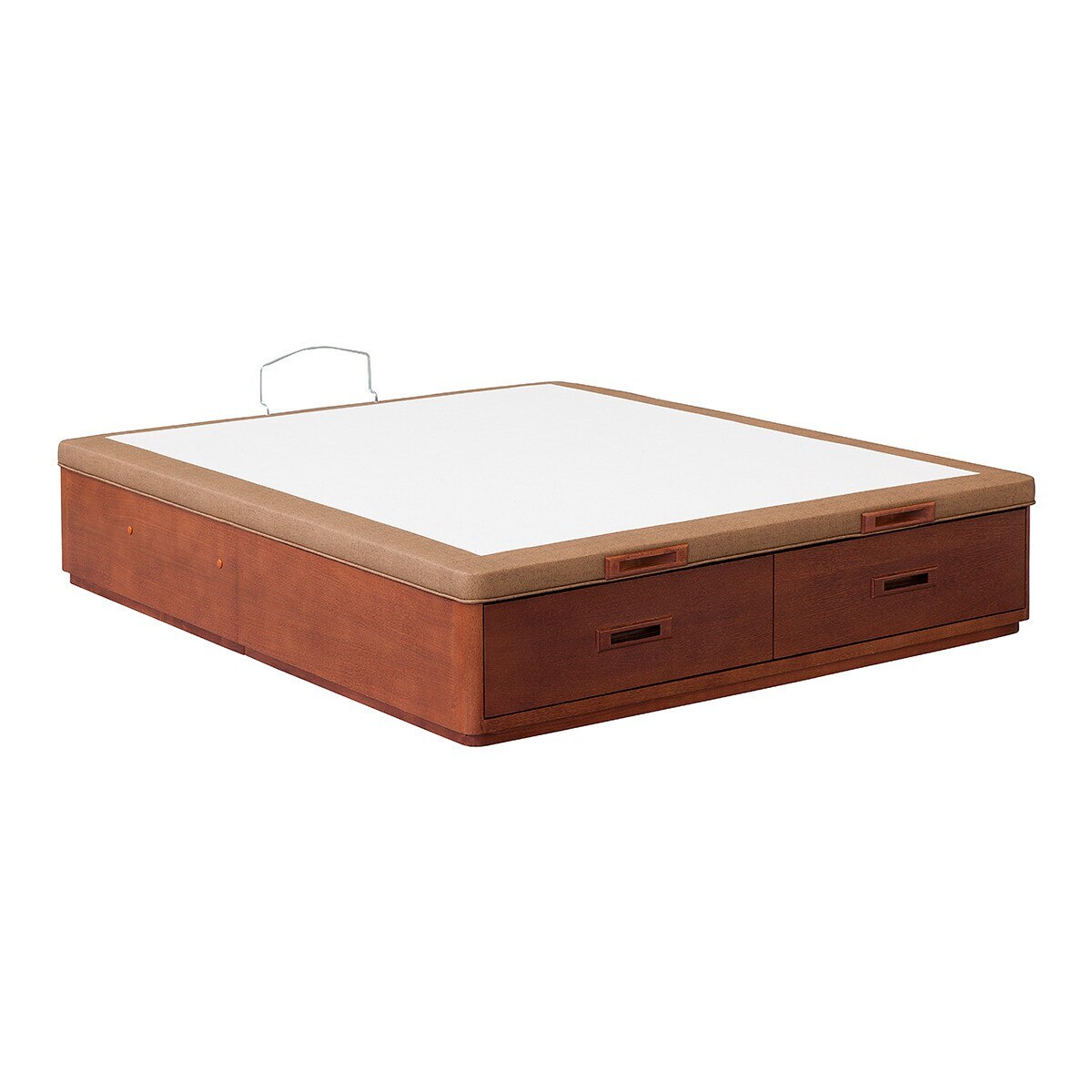 Canapé abatible con cajones Mixto madera Dinoc - Cerezo Cama 80 x 190 cm Cerezo-2