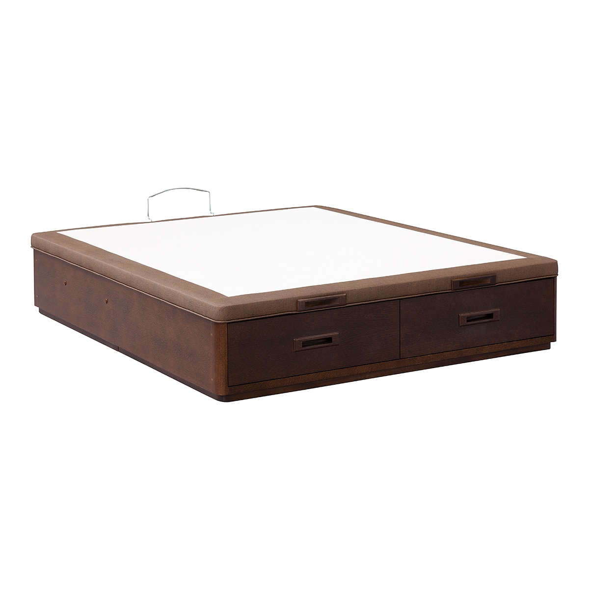 Canapé abatible con cajones Mixto madera Dinoc - Nogal Cama 80 x 190 cm Nogal-2