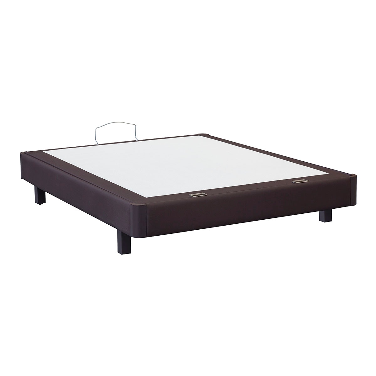 Canapé abatible con patas Limia abatible Dinoc - Choco Cama 80 x 190 cm Choco-2
