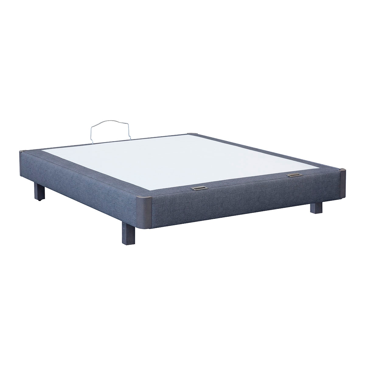 Canapé abatible con patas Limia abatible Dinoc - Ceniza Cama 135 x 190 cm Ceniza-2