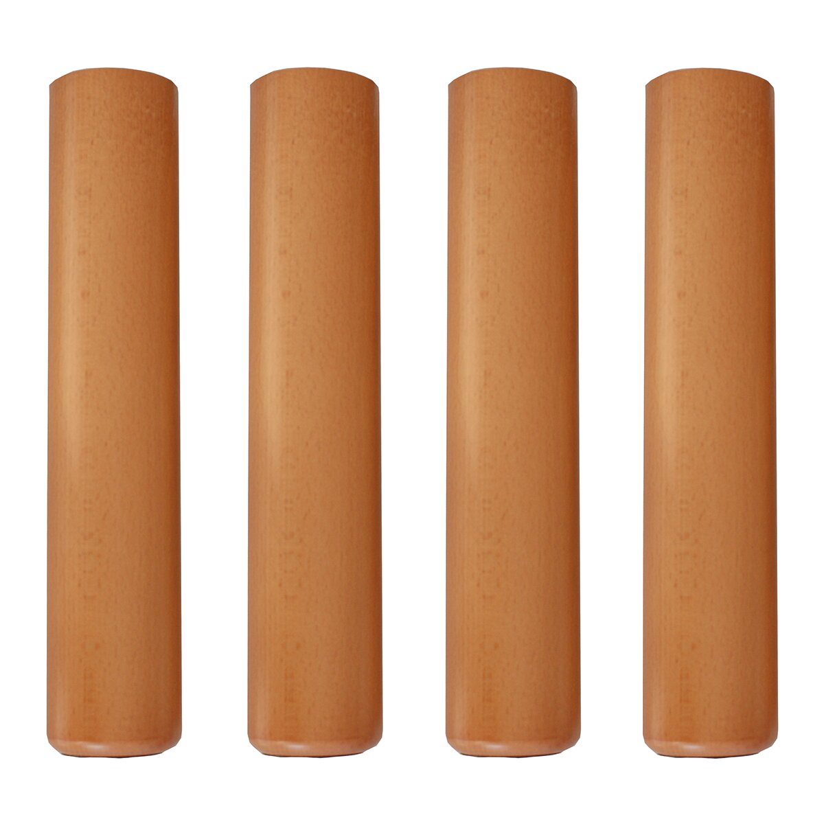 Conjunto de 4 Pés Pardo Cerejeira-1