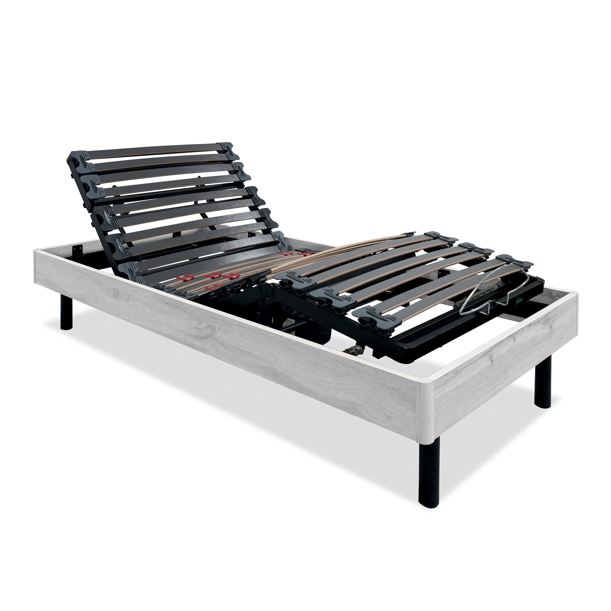 Pack Colchão Visco Bical + Estrado Lâminas Ceres Plus Carvalho Branco-2