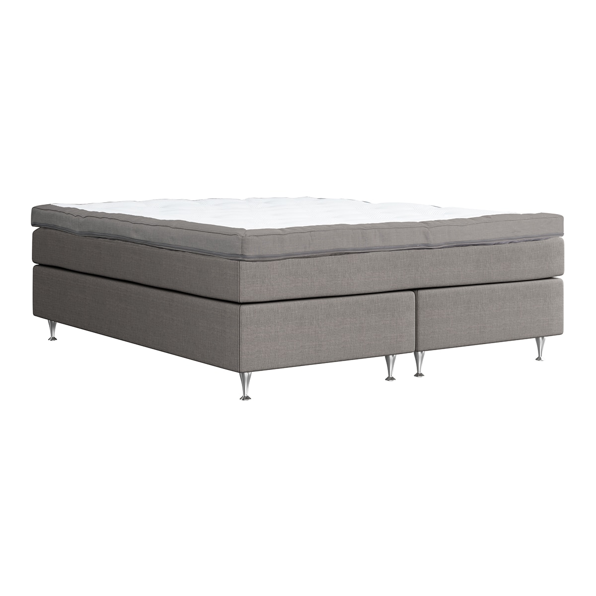 Pack de colchón + base con patas + topper Extra Firme Vaxo Continental Hamta Kraft by Scapa - Gris oscuro Cama 160 x 200 cm Gris oscuro-1