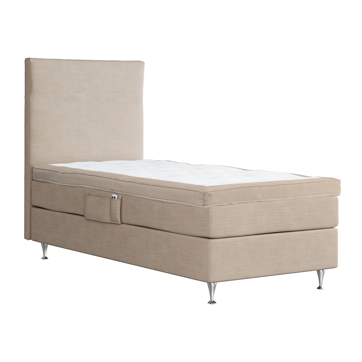 Imagen 1 de Pack colchón + base eléctrica con patas + topper + cabecero de regalo Firme Vaxo Ajustable Hamta Kraft by Scapa Beige