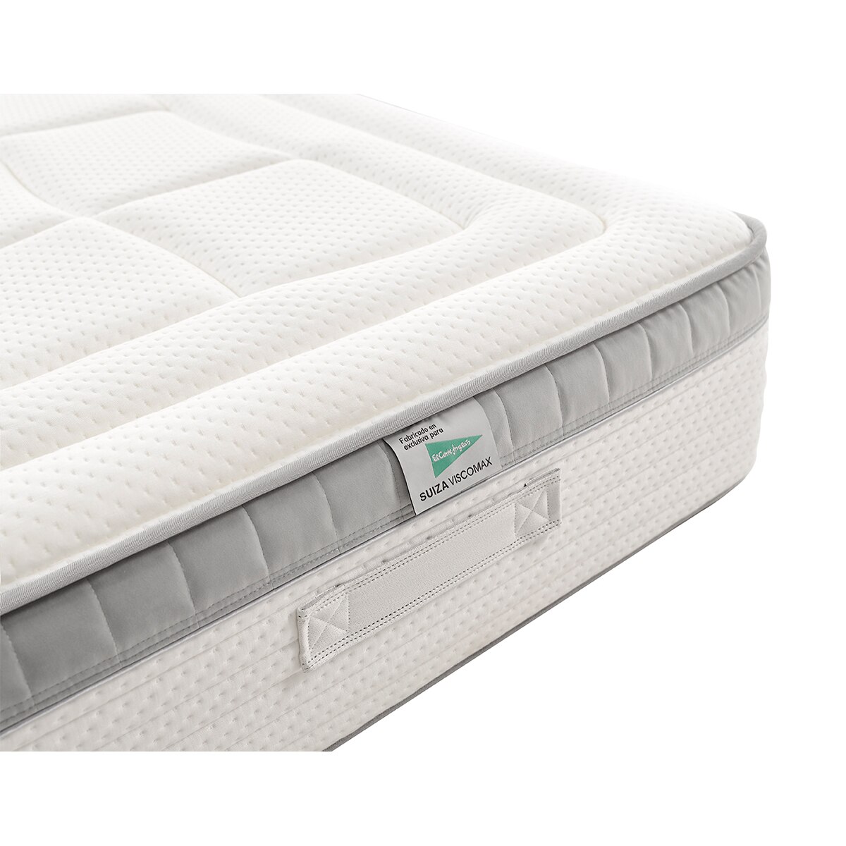 Colchón de HR y viscoelástica Viscomax V2 Swissbedding - Blanco Cama 80 x 190 cm Blanco-2