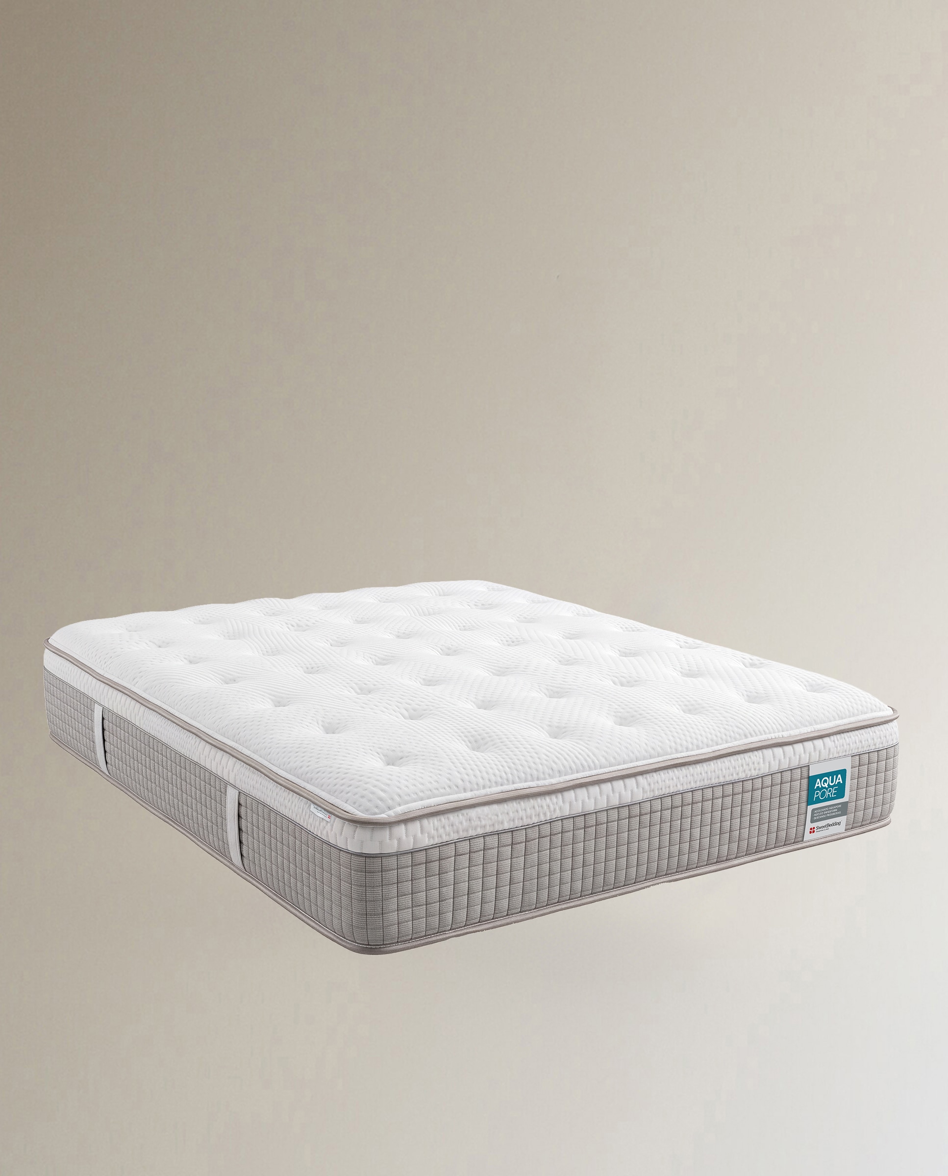 Colchón de HR + viscoelástica firmeza suave Suiza Vco Cold 4 Sweetbedding - Blanco Cama 105 x 190 cm Blanco-1