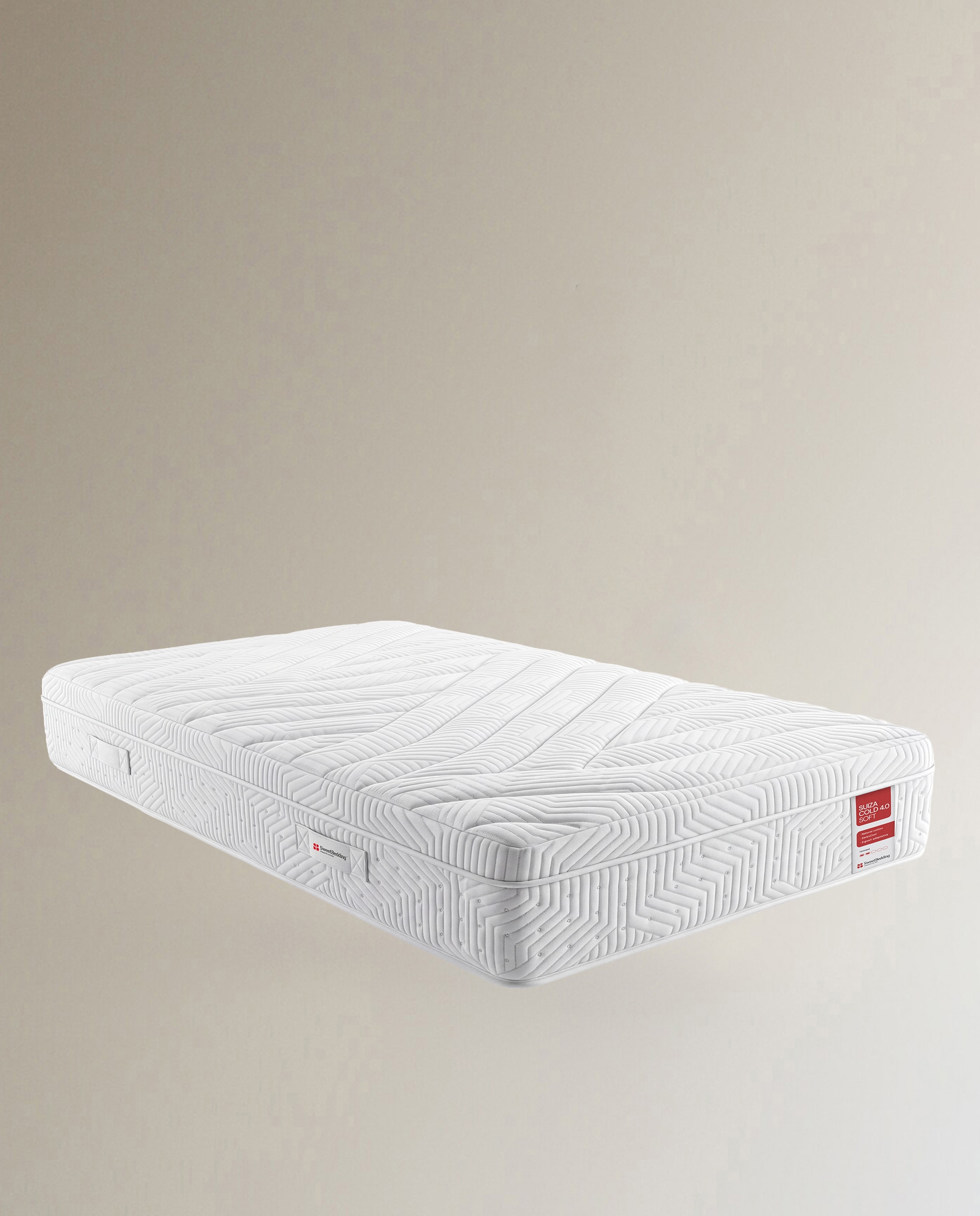 Imagen 0 de Colchón de HR + viscoelástica firmeza firme Suiza Vco Cold 4 Sweetbedding Blanco
