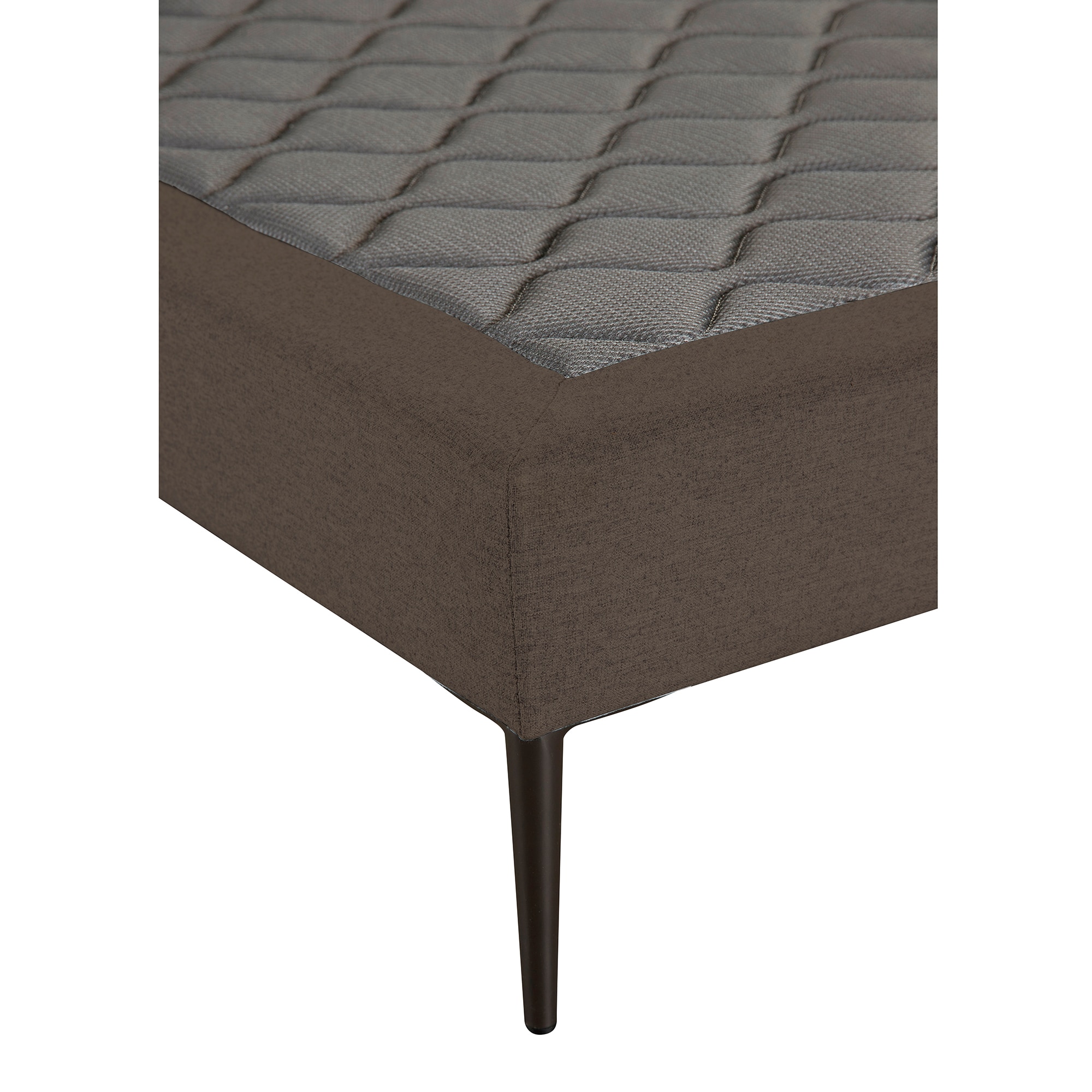Base tapizada Suiza Deco Sweetbedding - Marrón Cama 80 x 190 cm Marrón-2