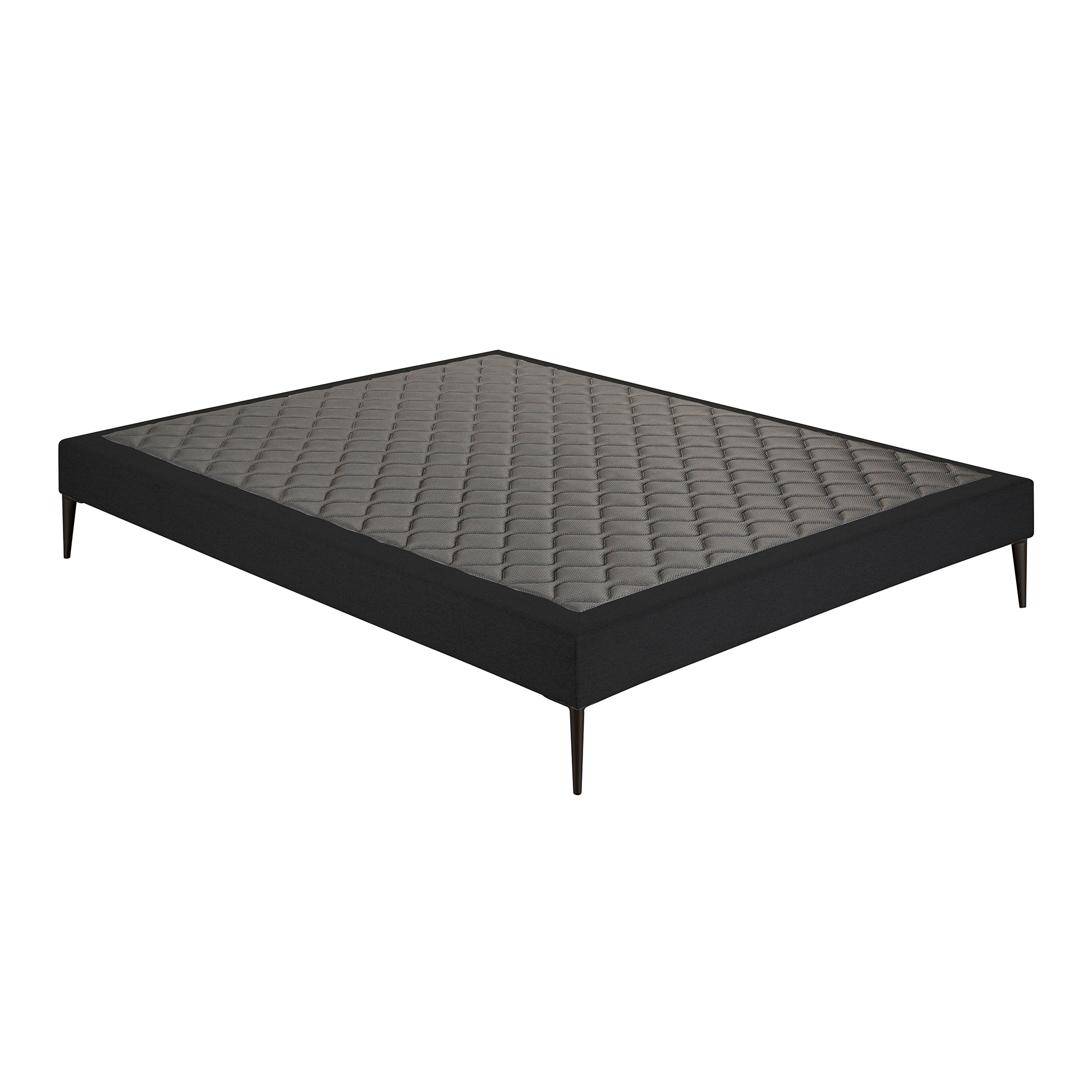 Base tapizada Suiza Deco Sweetbedding - Negro Cama 80 x 190 cm Negro-1