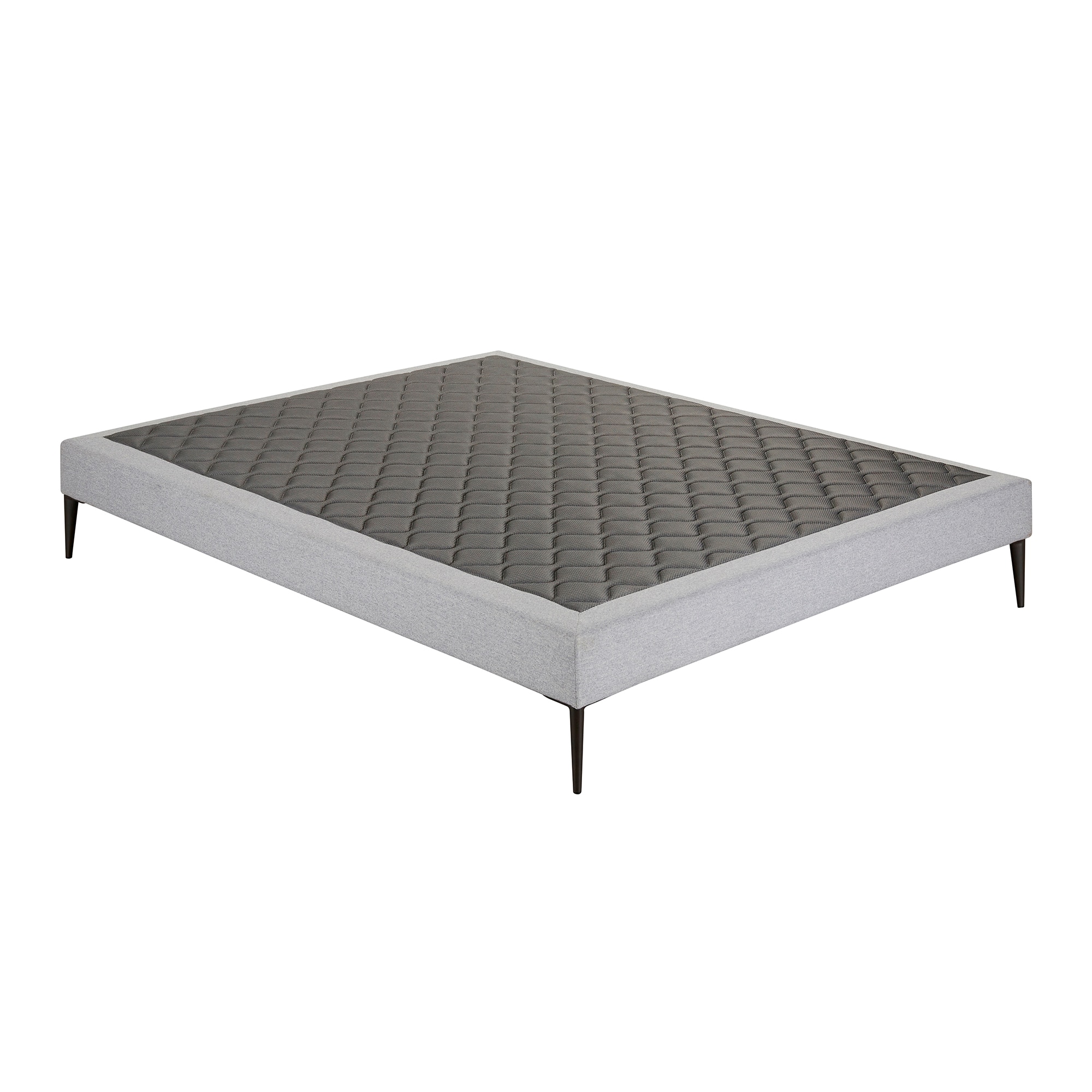 Base tapizada Suiza Deco Sweetbedding Gris Cama 80 x 190 cm Gris-1