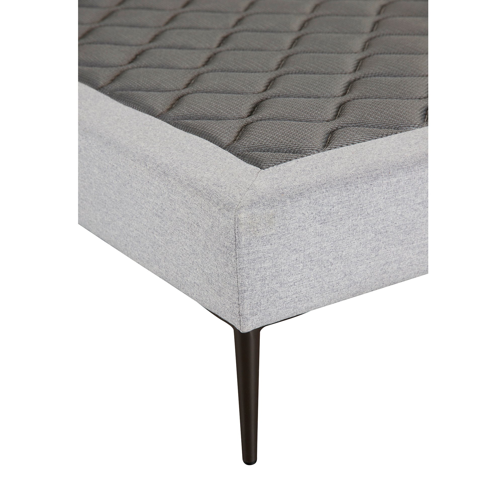 Base tapizada Suiza Deco Sweetbedding Gris Cama 80 x 190 cm Gris-2