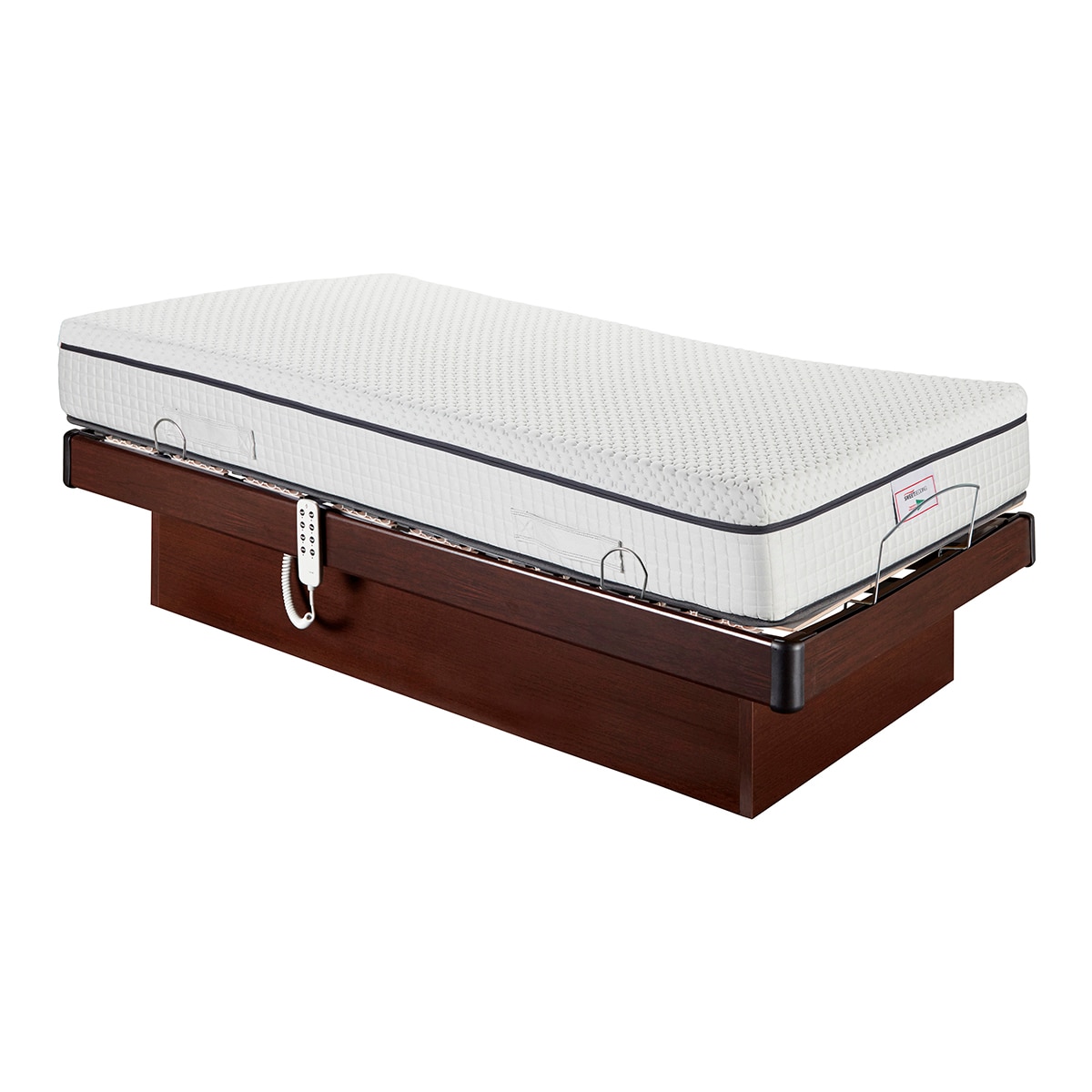 Conjunto colchón visco y base articulada Basilea Visco Plus Sweetbedding - Wengué Cama 105 x 190 cm Wengué-3