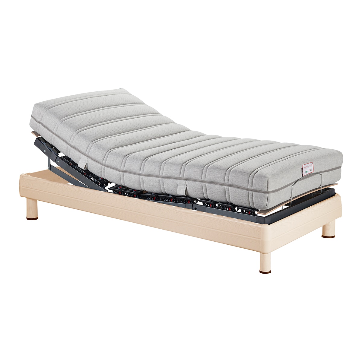 Conjunto colchón látex y base articulada Suiza Basel LTX Sweetbedding - Haya Cama 105 x 190 cm Haya-1
