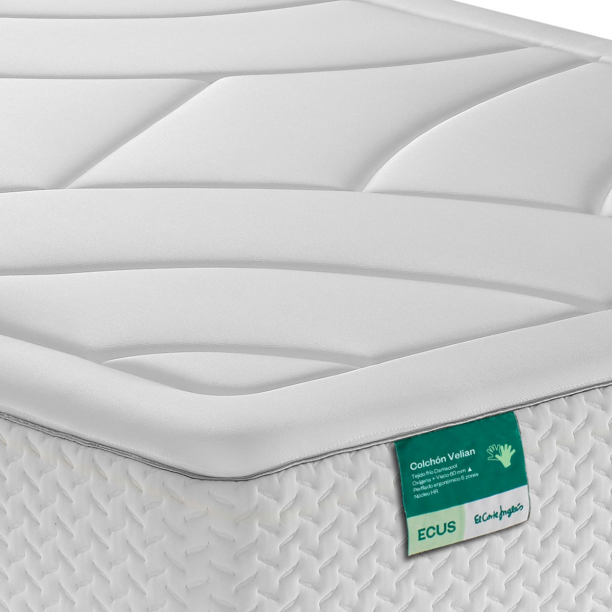Colchón HR + viscoelástica Velian - Cama 90 x 190 cm 2